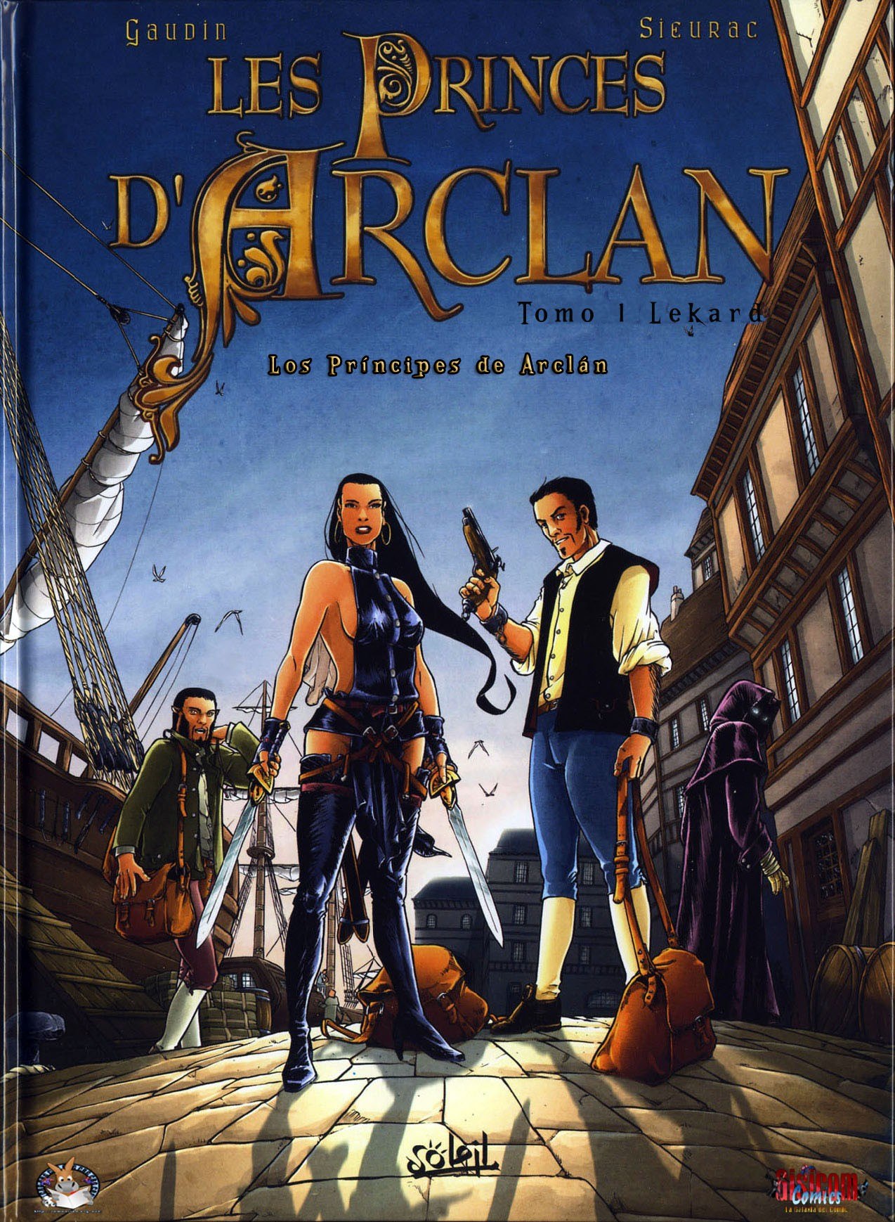 Portada ampliada de Los Principes de Arclan (de J.C.Gaudin y L.Sieurac)