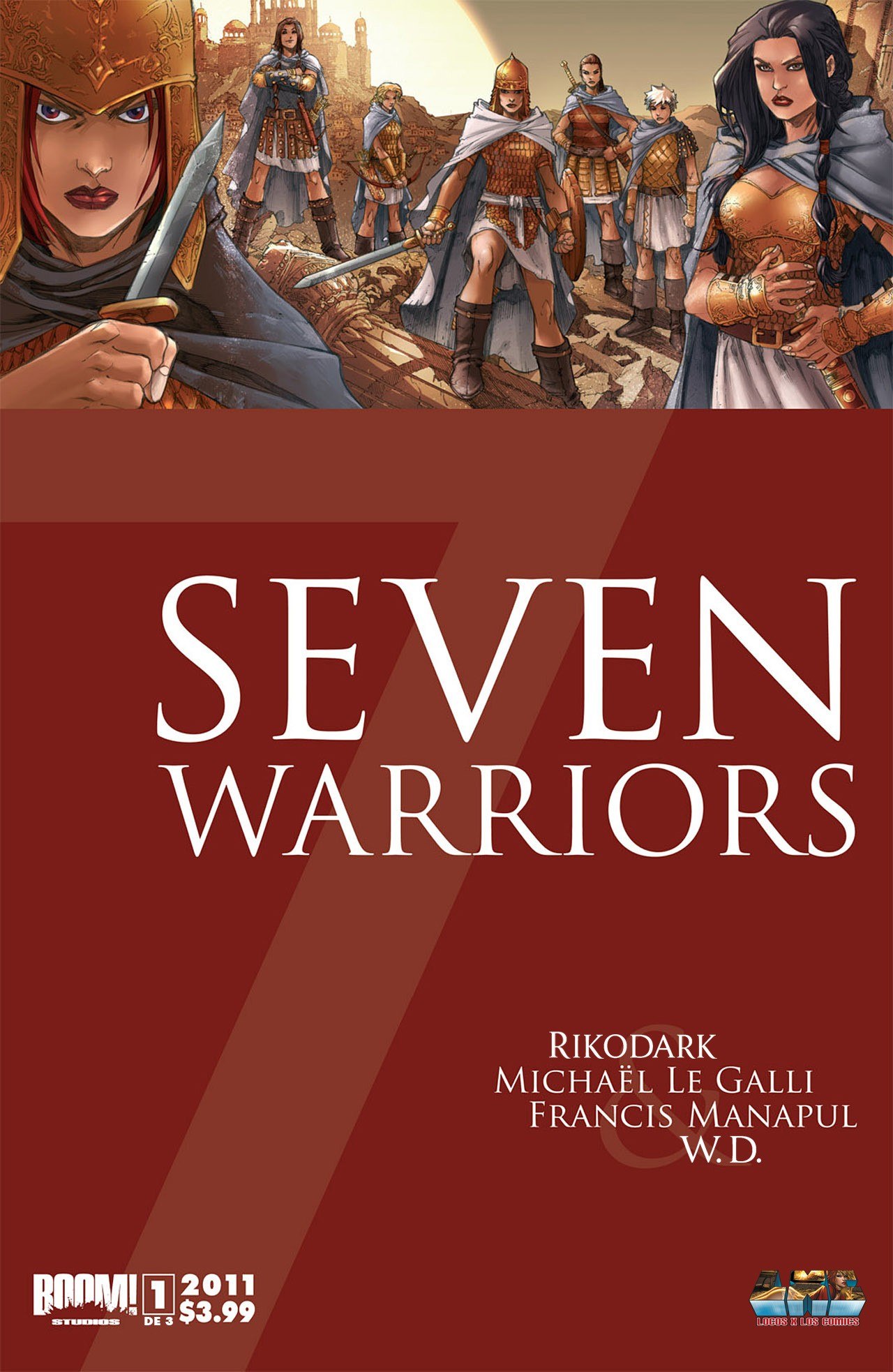 Portada ampliada de Seven Warriors 3 de