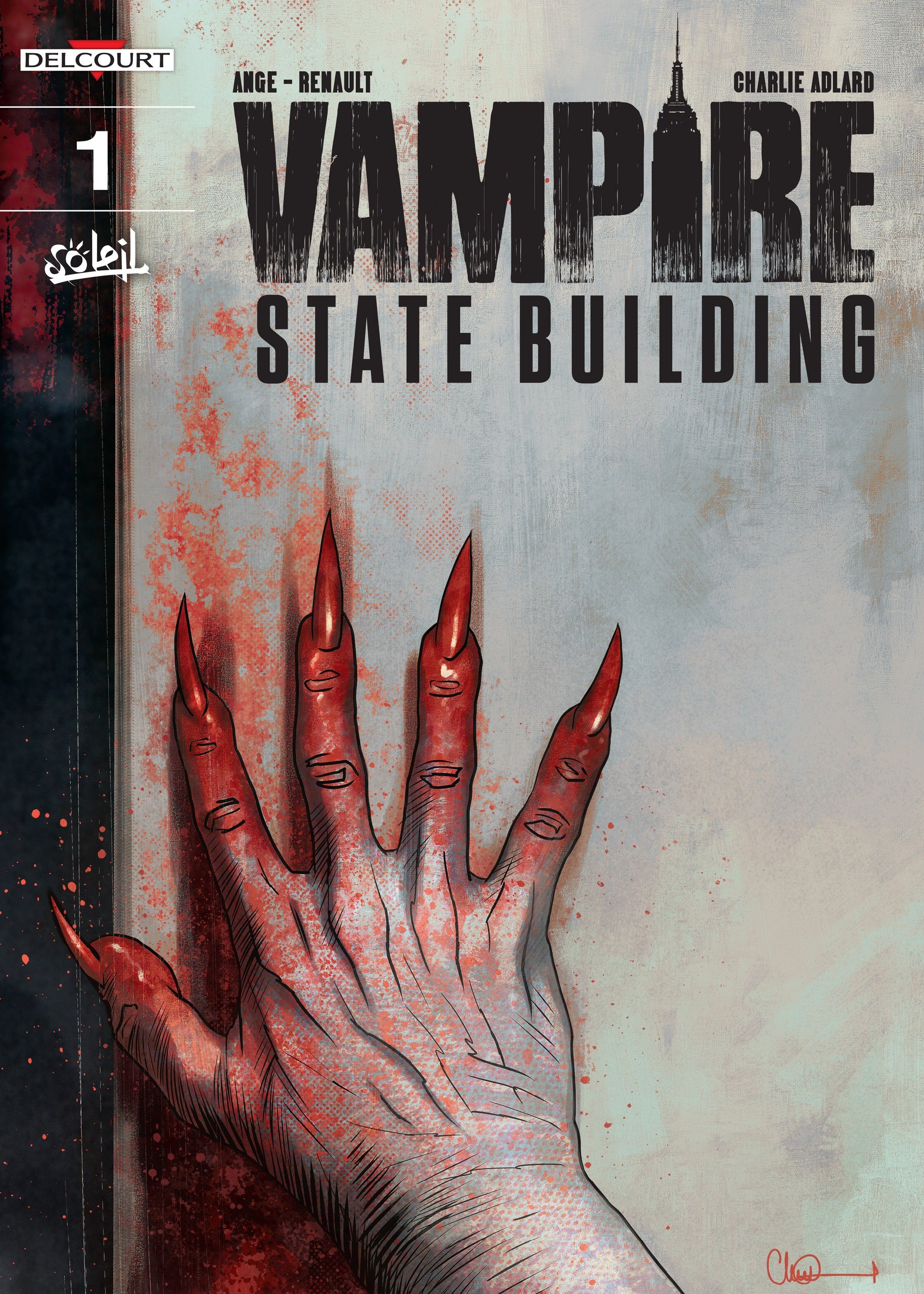 Portada ampliada de Vampire State Building (de Ange, Charlie Adlard y Patrick Renault)(Ed.Soleil)(2019)