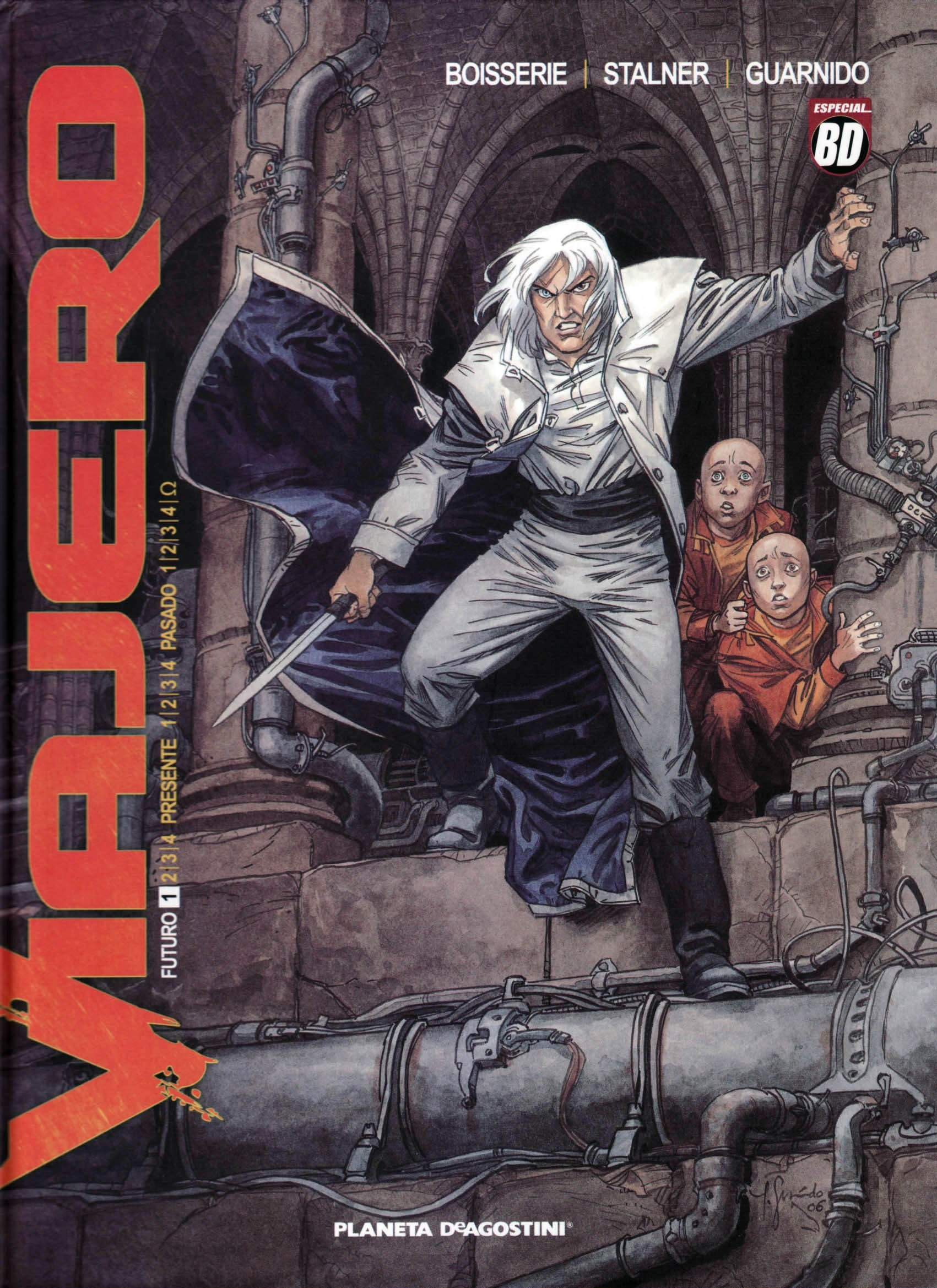 Portada ampliada de Viajero (de P.Boisserie y E.Stalner)(Ed.Planeta DeAgostini y Glenat)(2007-11)