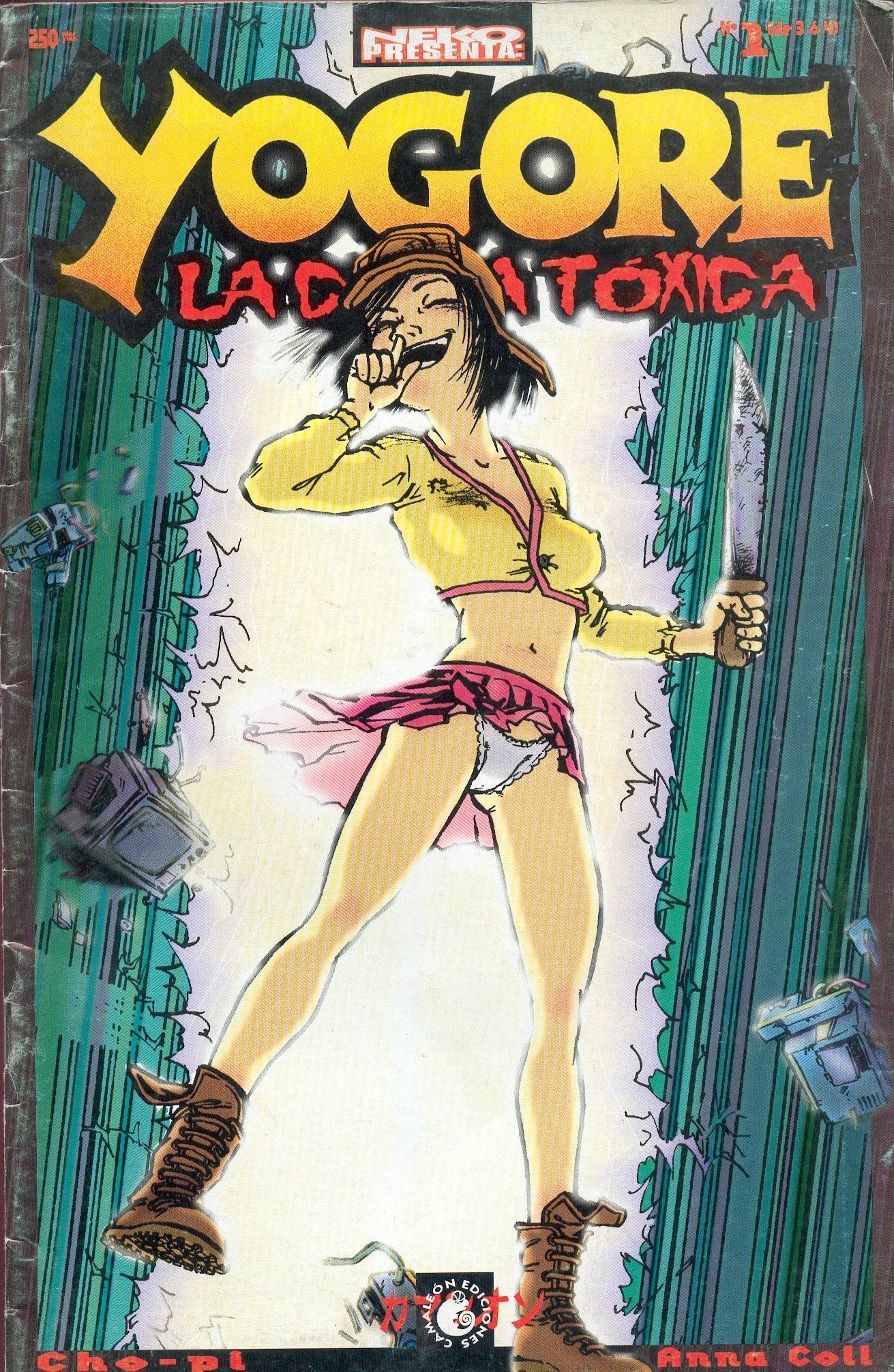 Portada ampliada de Yogore - La Chica Toxica (de Cho-Pi y A.Coll)(Ed.Camaleon)(1996-98)