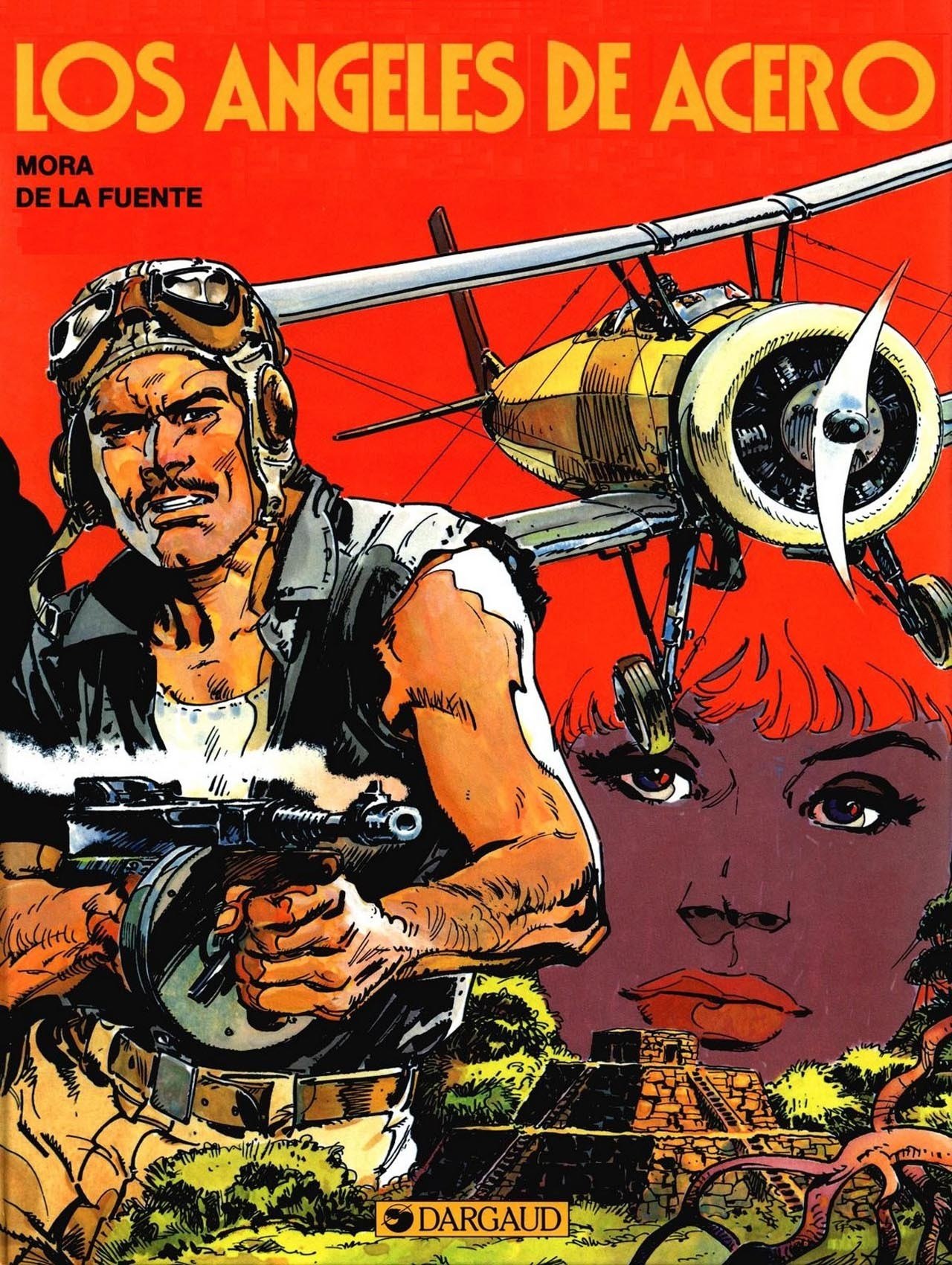 Portada ampliada de Los Angeles de Acero (de Victor Mora y Victor De la Fuente)