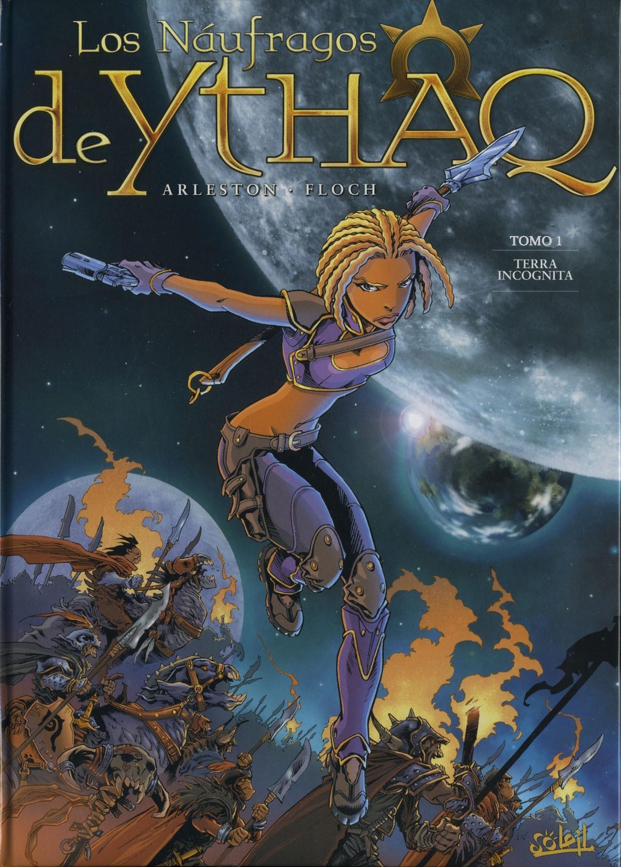 Portada ampliada de Arleston & Floch - Ythaq 01, Terra Incognita (Spanish, CRG) Por Jajun y Umbriel