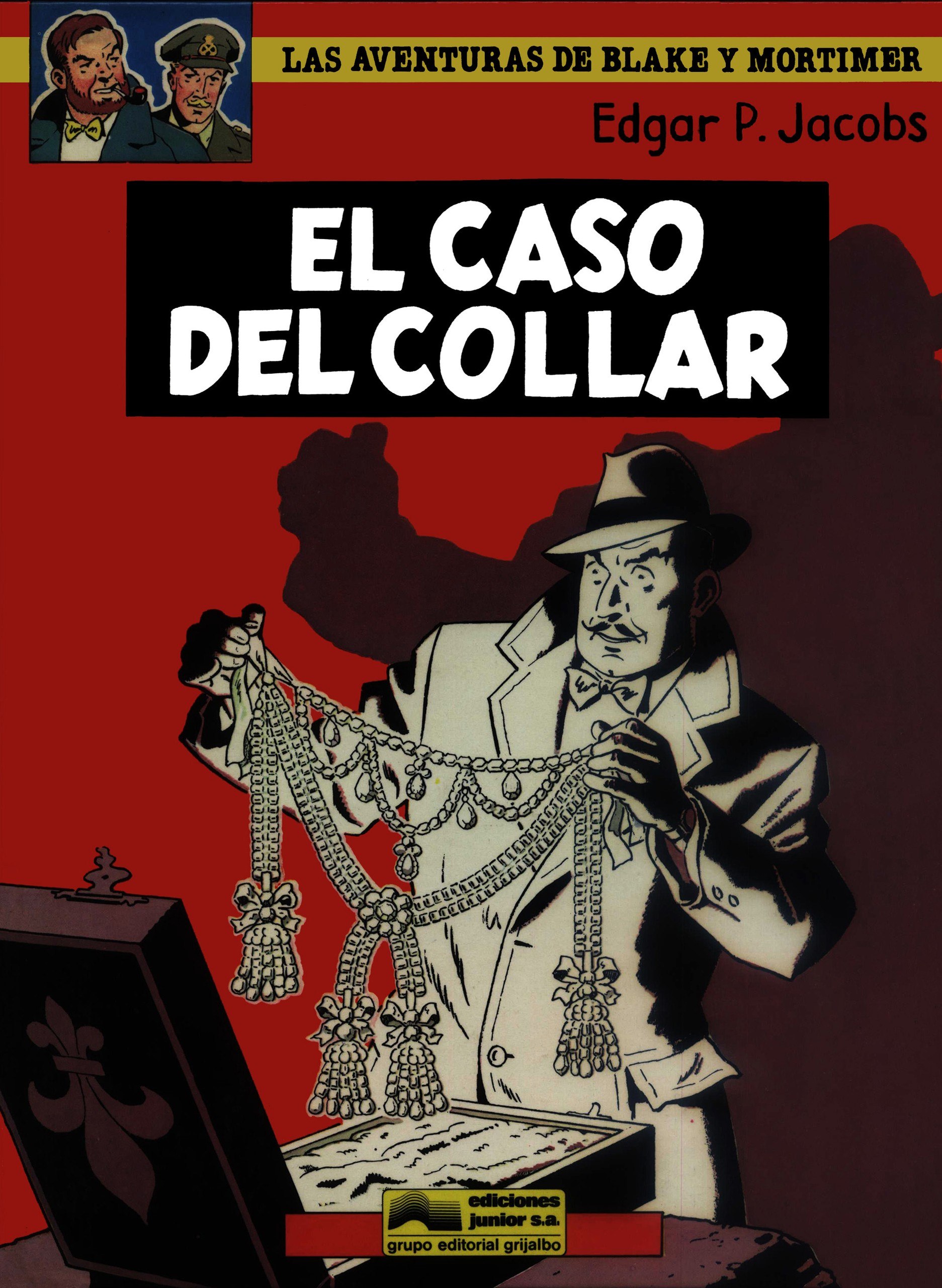 Portada ampliada de Blake y Mortimer 10 - EL CASO DEL COLLAR (E.P.Jacobs)(Tinblack)