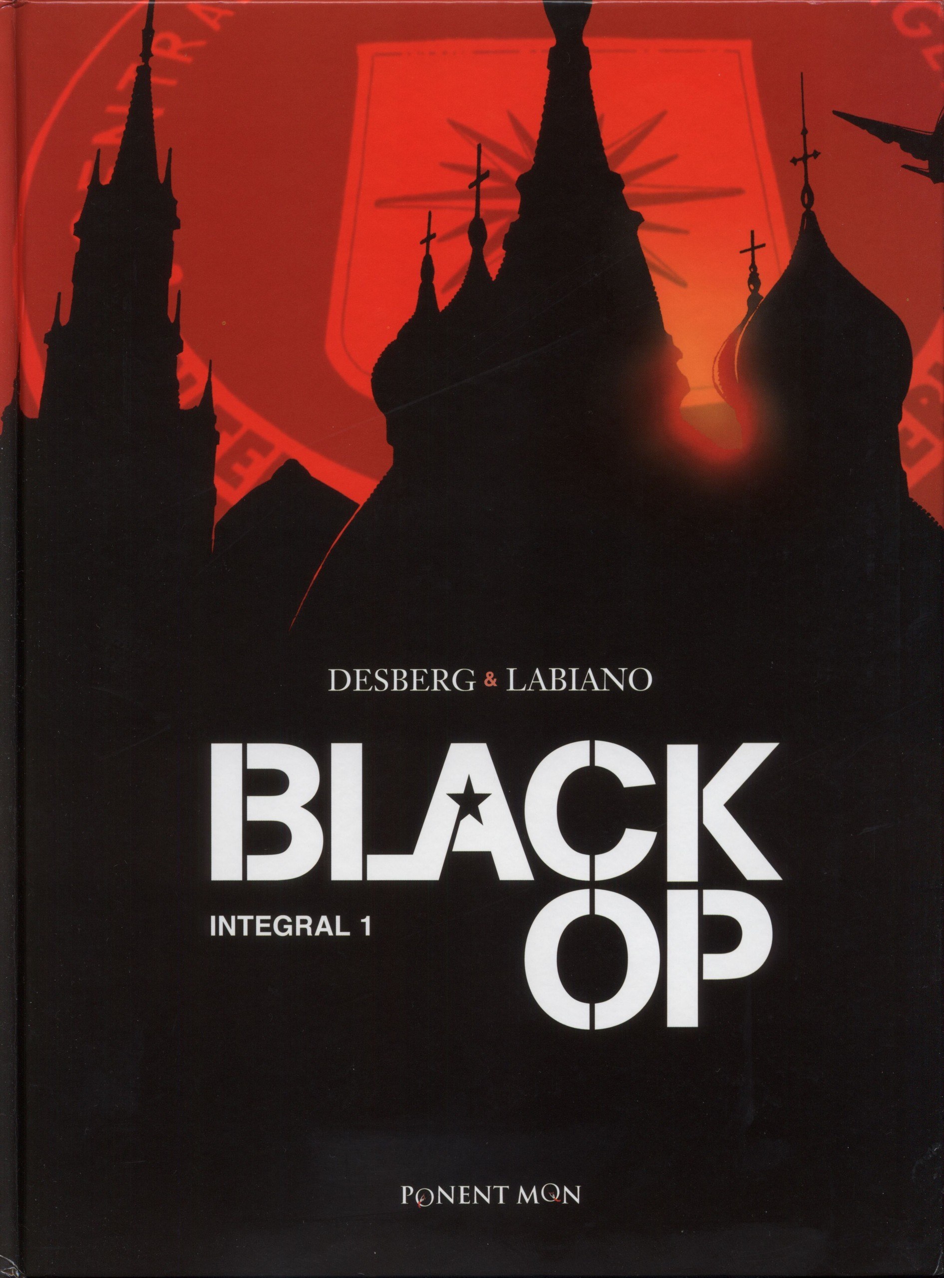 Portada ampliada de Black Op (de S.Desberg y H.Labiano)(Ed.Ponent Mom)(2017)