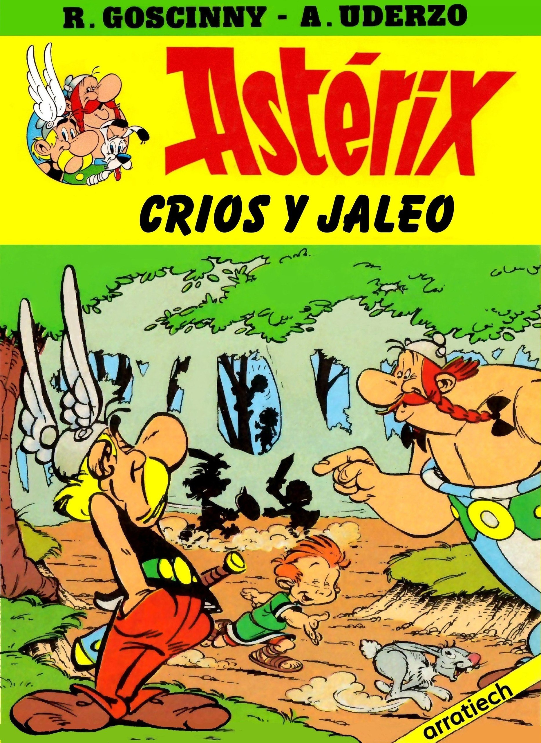 Portada ampliada de Asterix - Crios y jaleo (by Arratiech)(CRG)