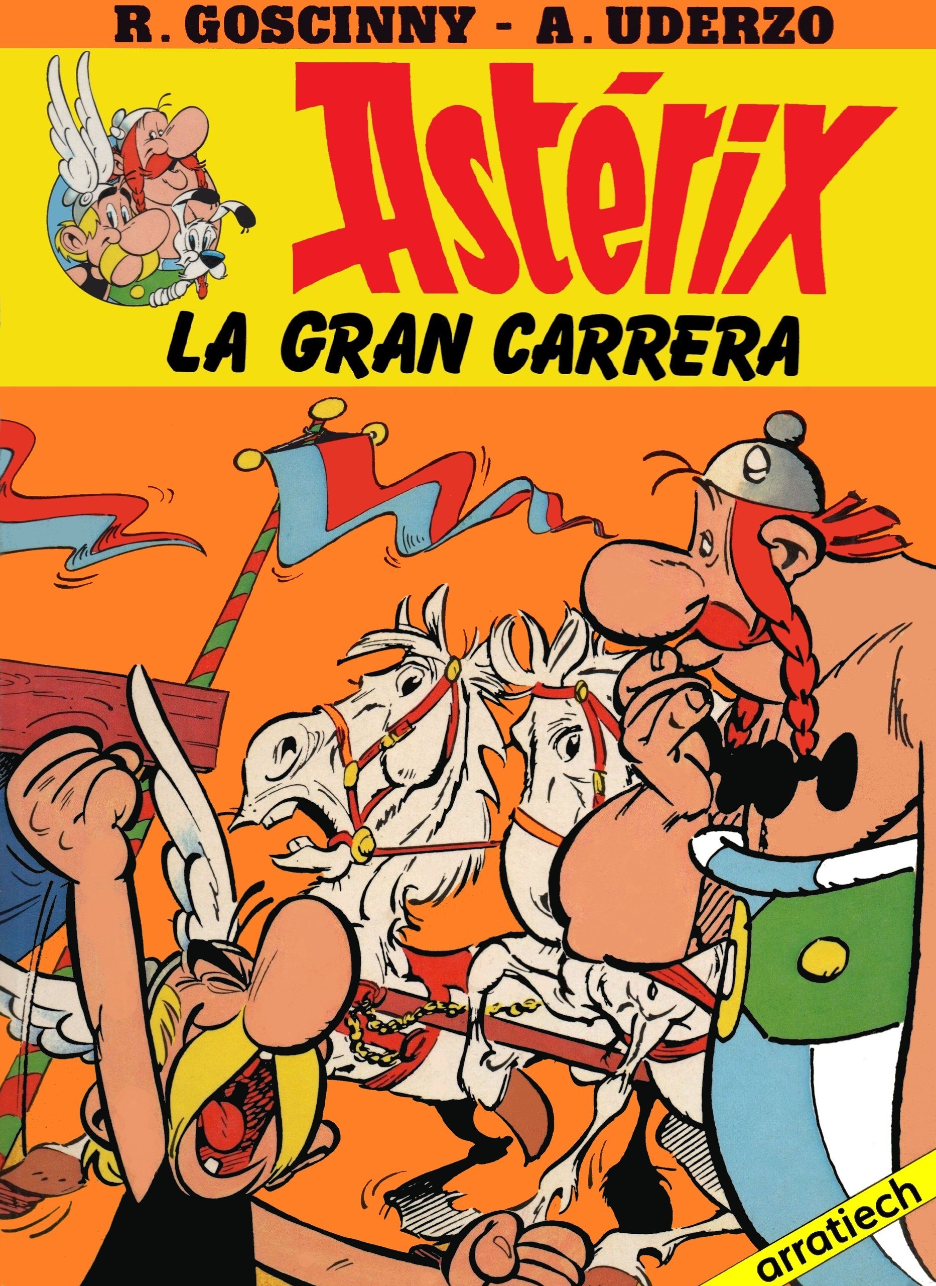 Portada ampliada de Asterix - La gran carrera (by Arratiech)(CRG)