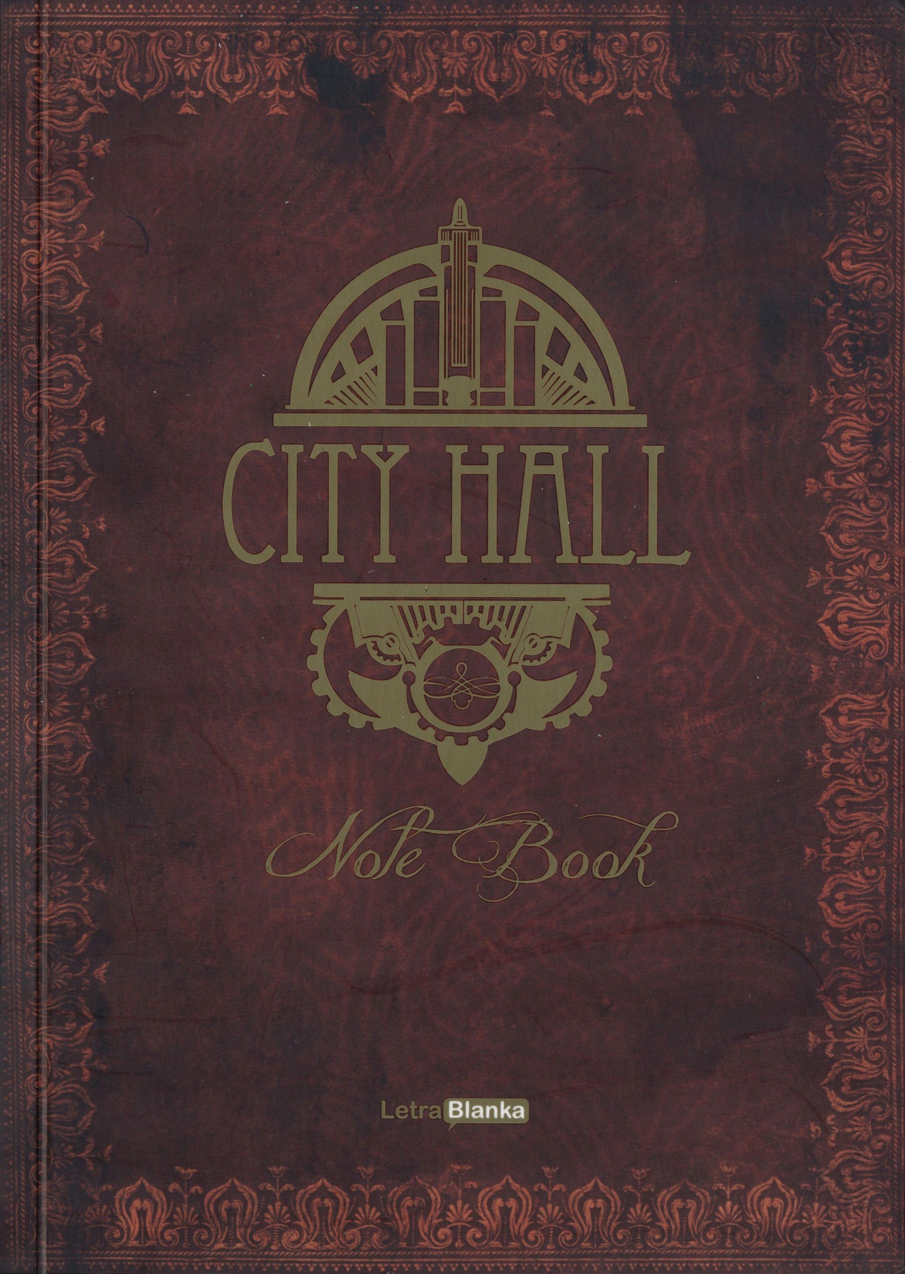 Portada ampliada de City Hall - Note Book (LetraBlanka) (Tildoras, CRG)