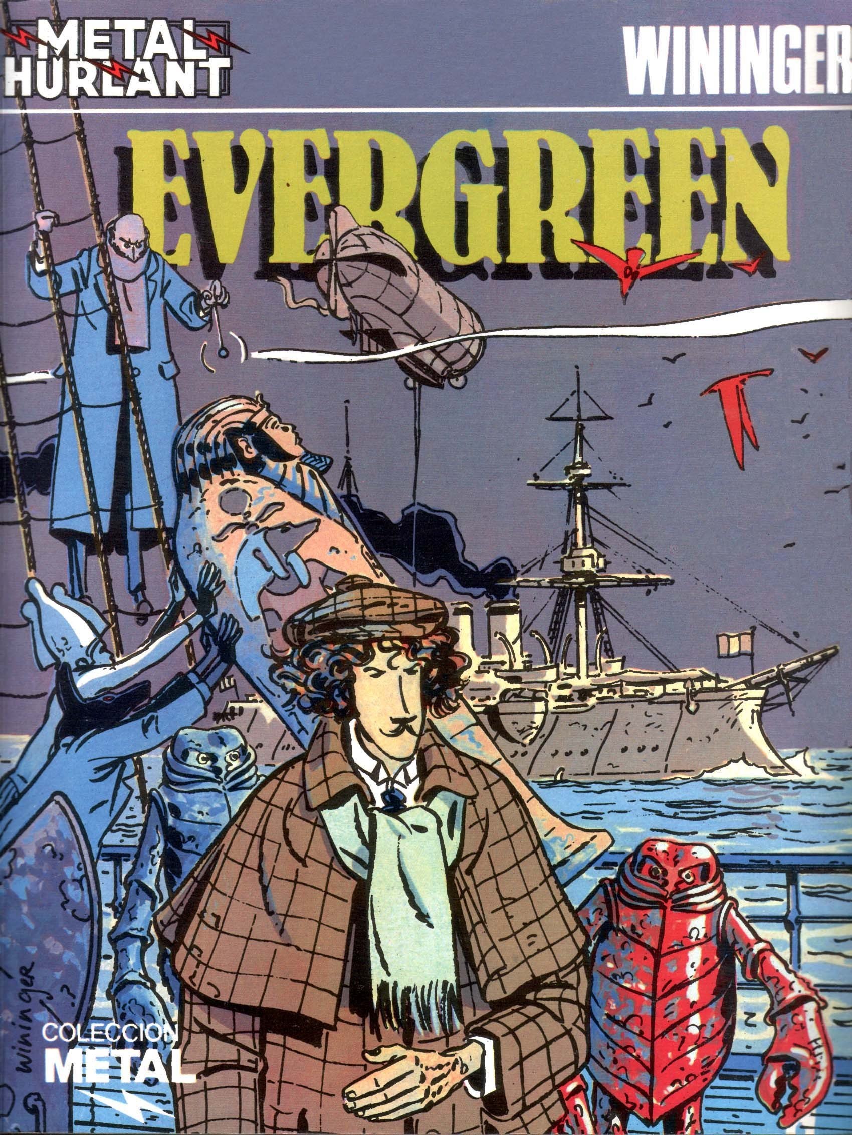 Portada ampliada de Col.Metal 24 Evergreen (Wininger) - Mortelune (CRG)
