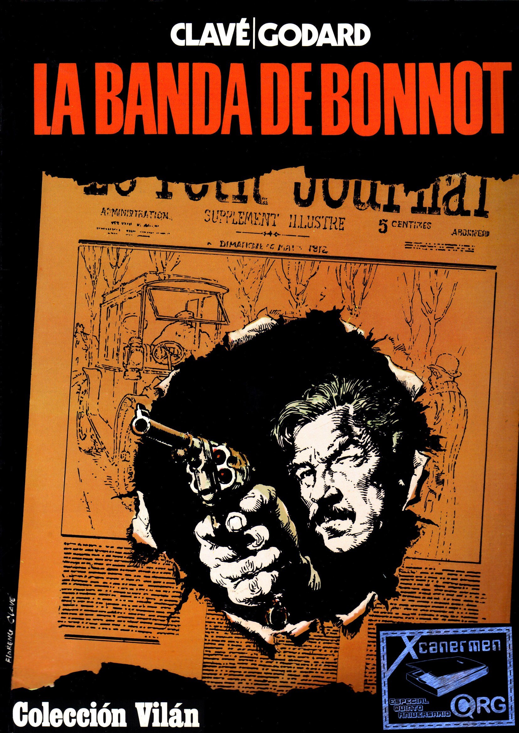 Portada ampliada de La Banda de Bonnot