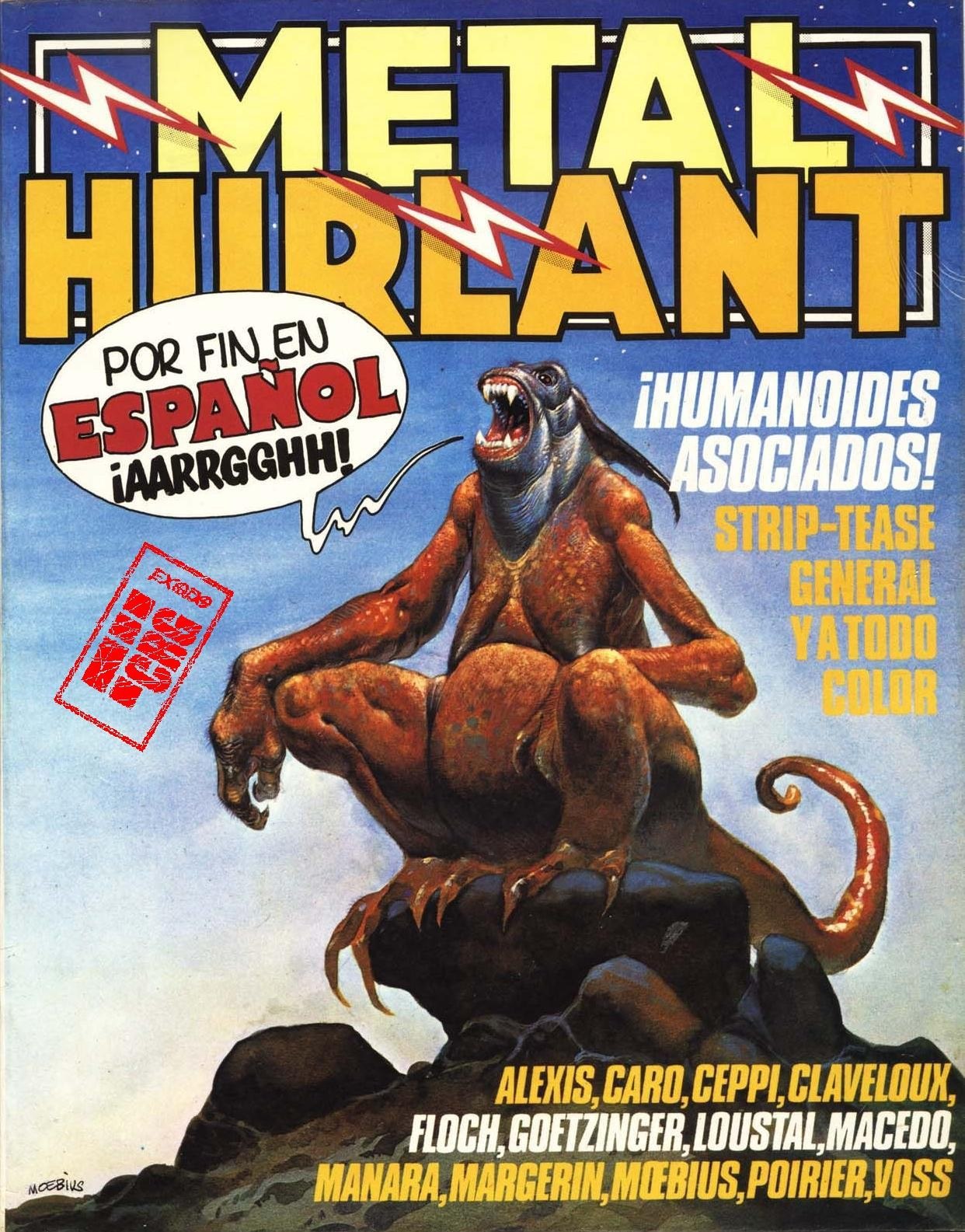 Portada ampliada de Metal Hurlant
