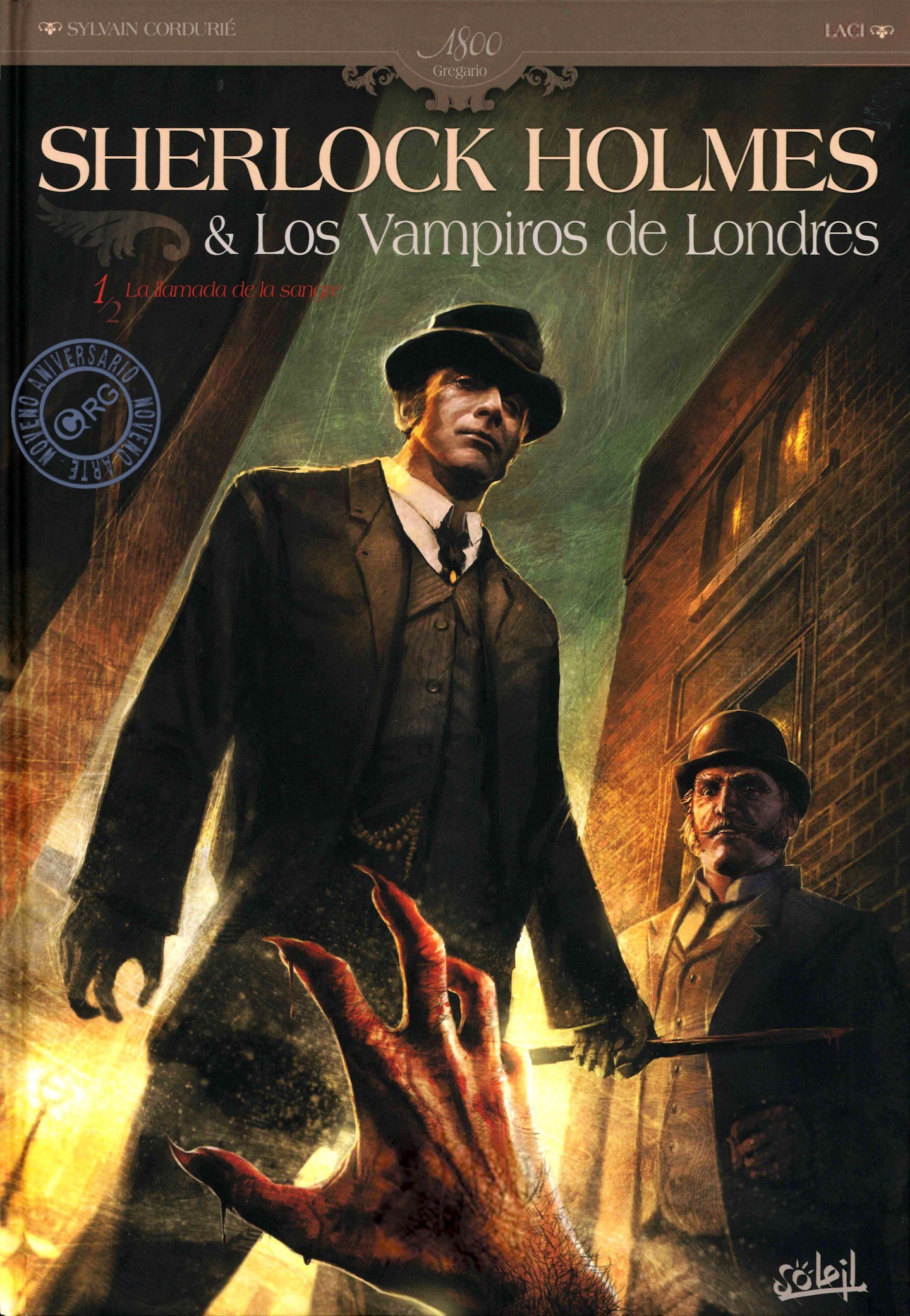 Portada ampliada de SHERLOCK HOLMES & Los Vampiros de Londres