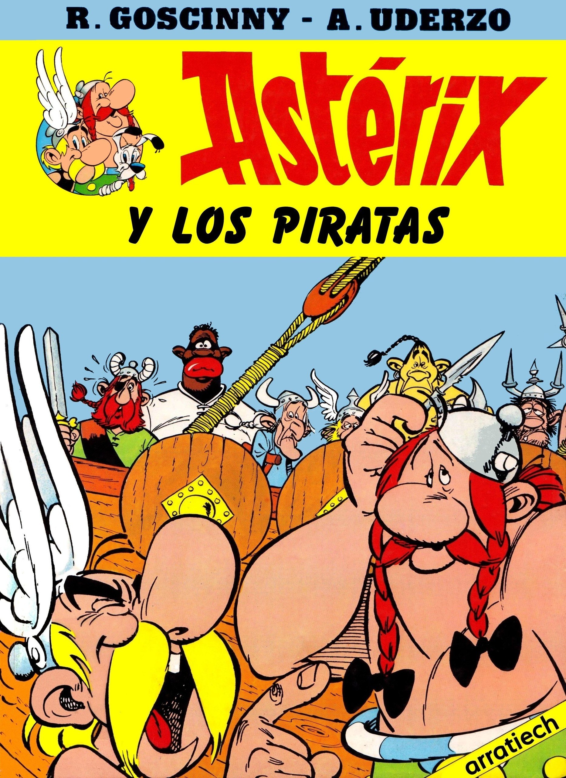 Portada ampliada de Astérix y los piratas