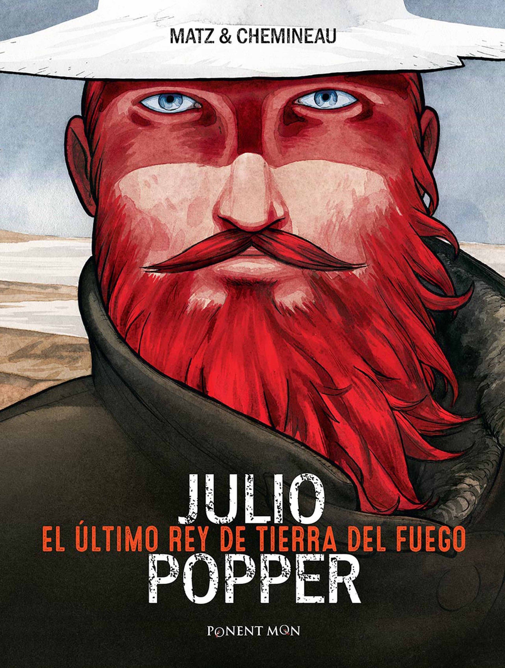 Portada ampliada de JULIO EL ÚLTIMO REY DE TIERRA DEL FUEGO POPPER