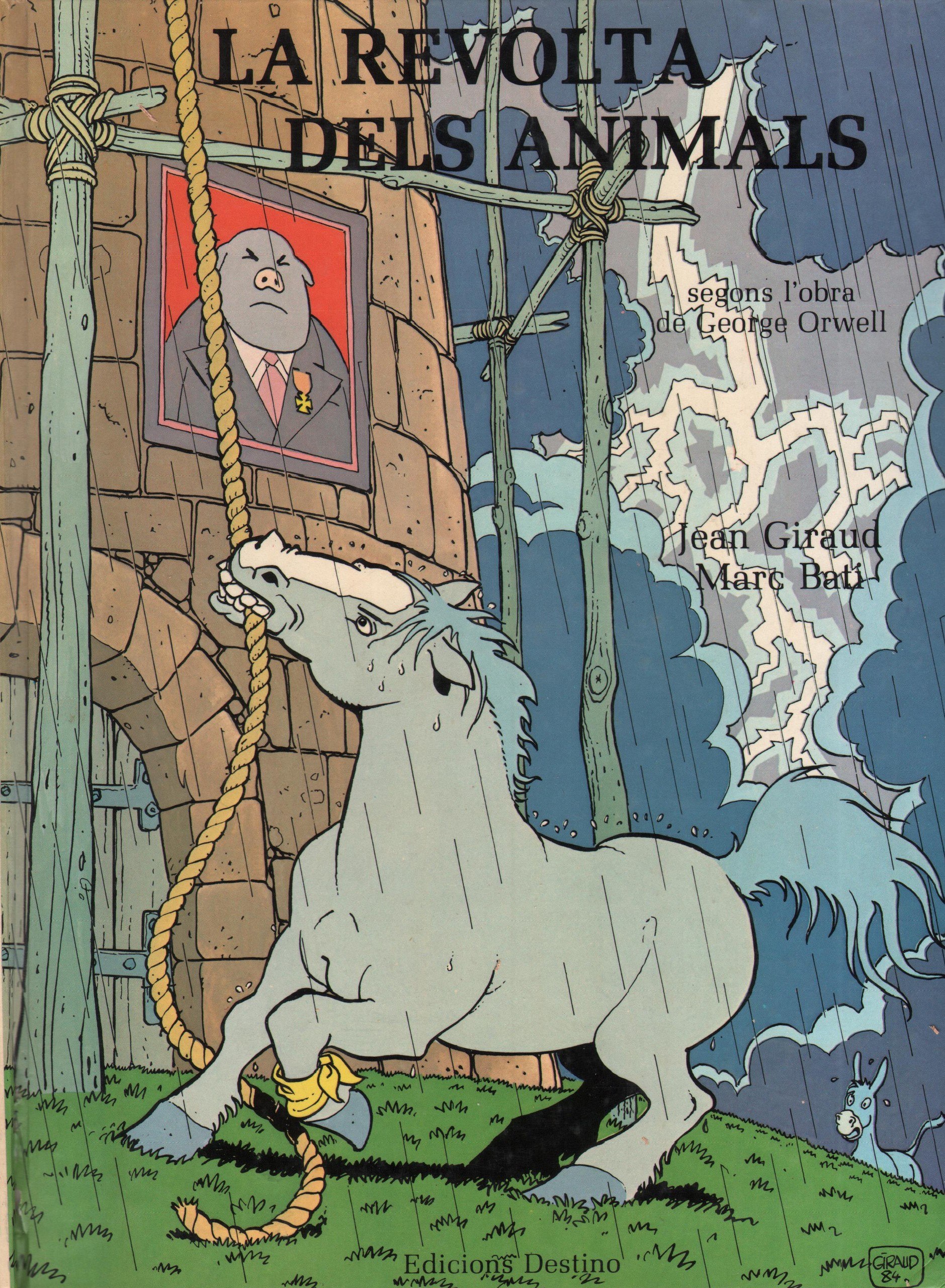 Portada ampliada de LA REVOLTA DELS ANIMALS