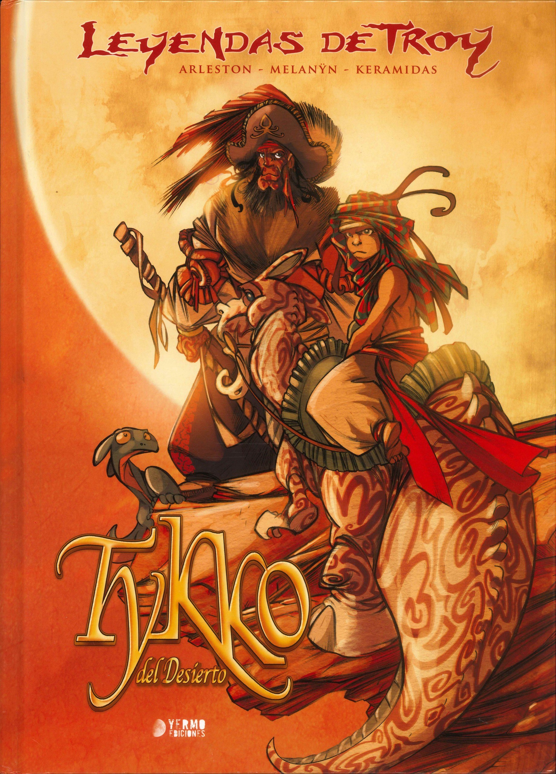 Portada ampliada de Leyendas de Troy