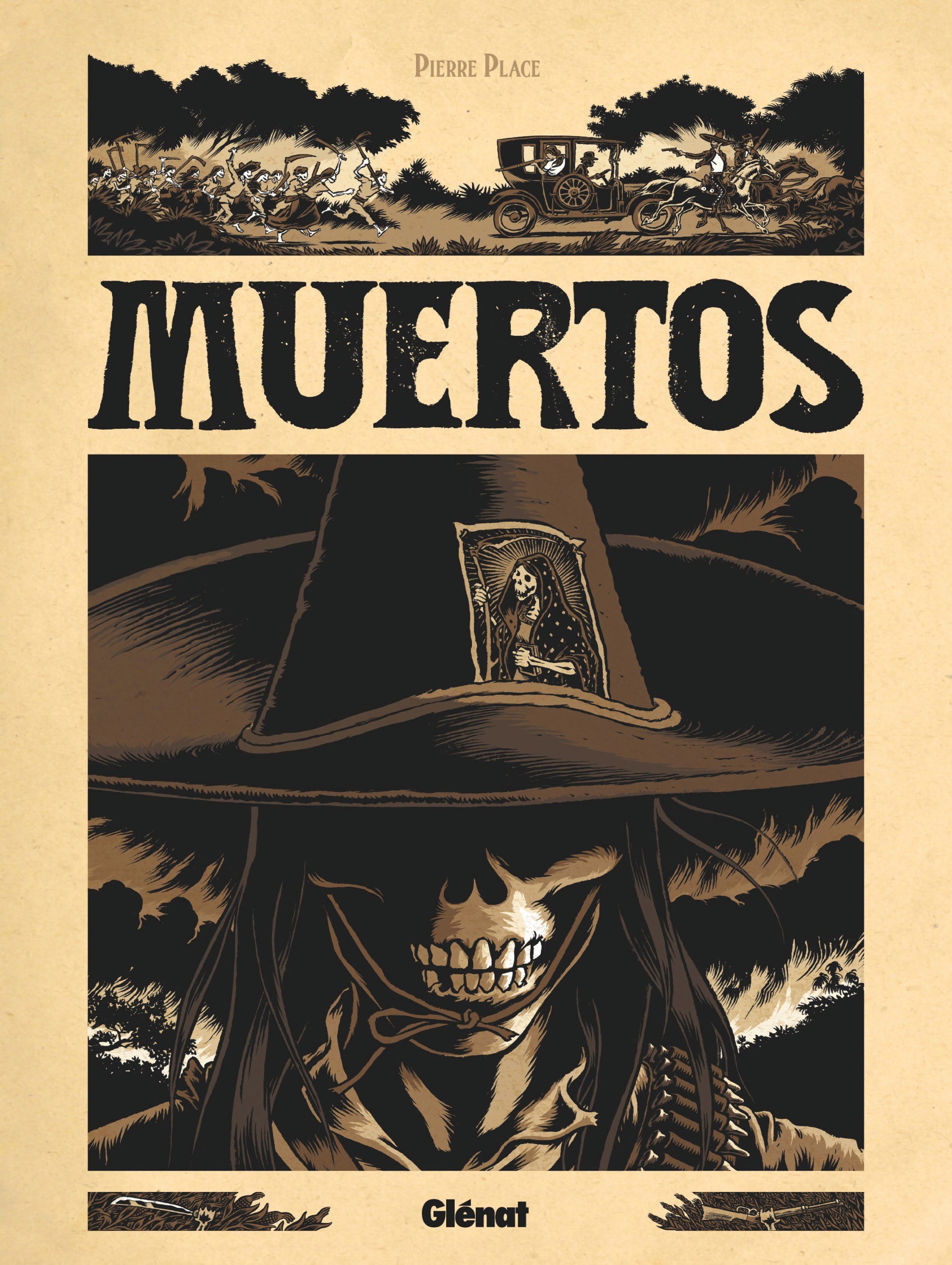 Portada ampliada de Muertos