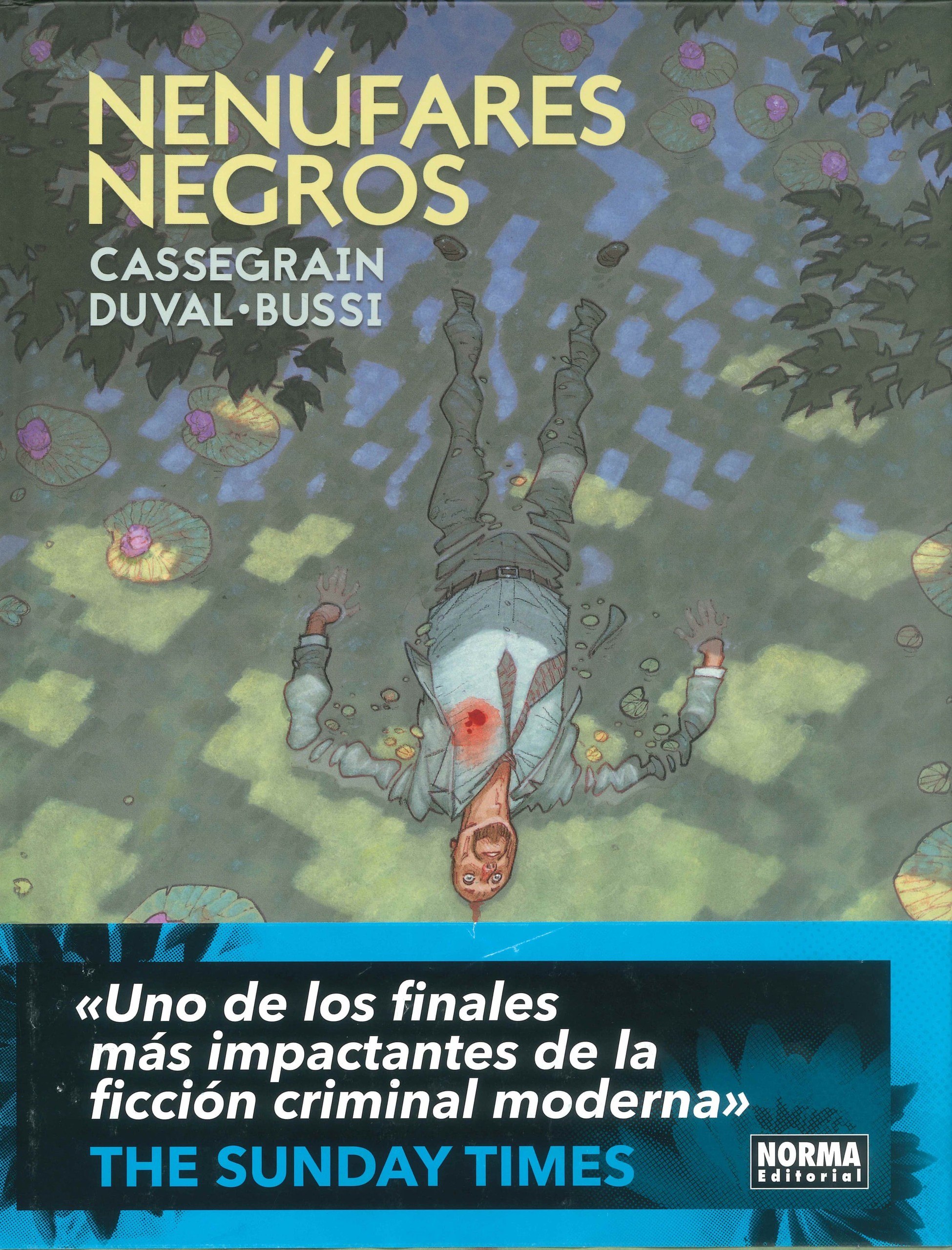 Portada ampliada de NENÚFARES NEGROS