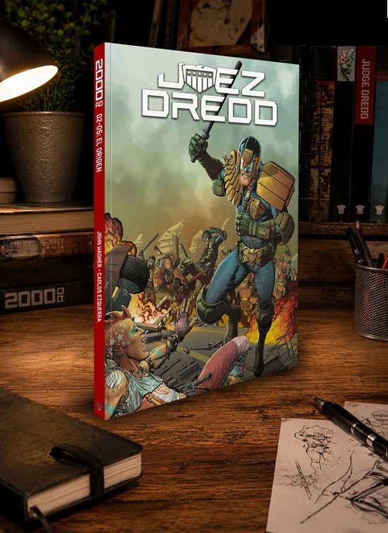 Portada ampliada de Judge Dredd