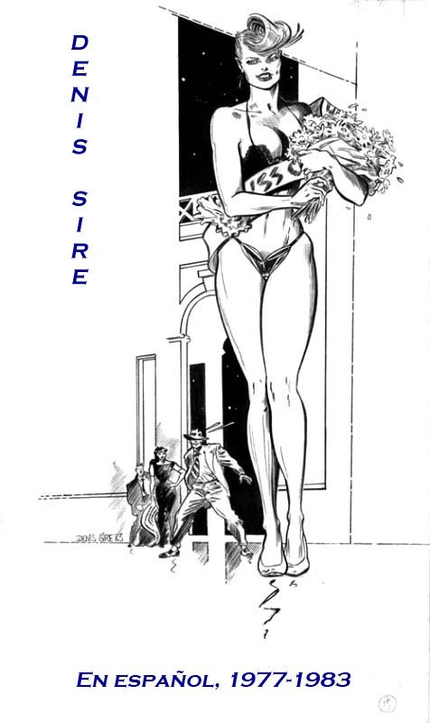 Portada ampliada de Denis Sire, en espanol. 1977-1983.