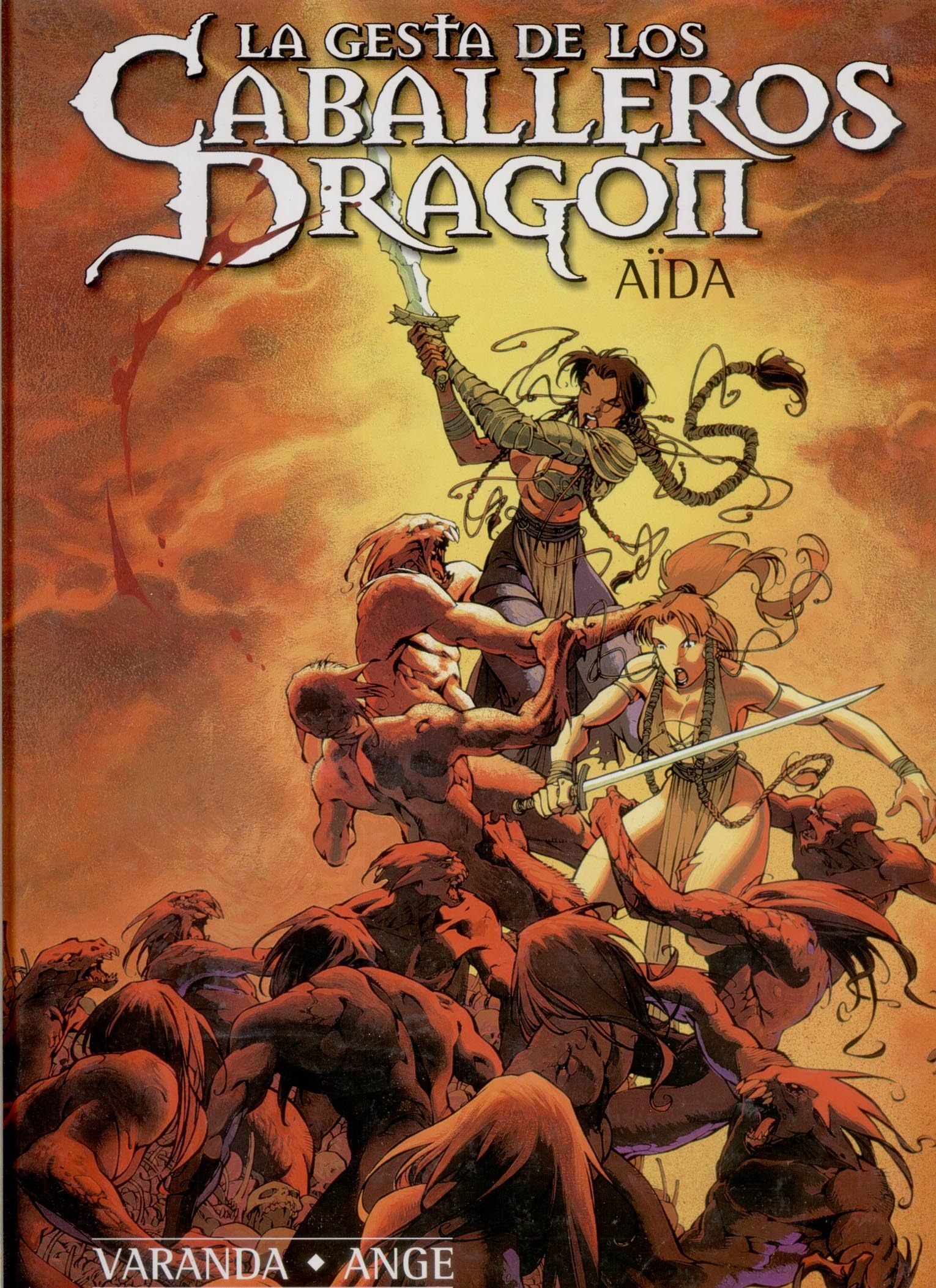 Portada ampliada de LA GESTA DE LOS CABALLEROS DRAGON AIDA