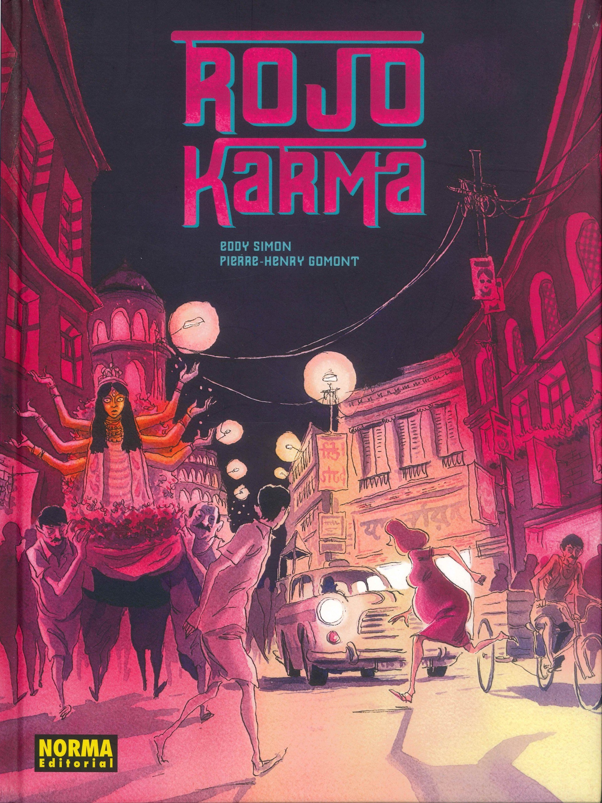 Portada ampliada de Rojo Karma