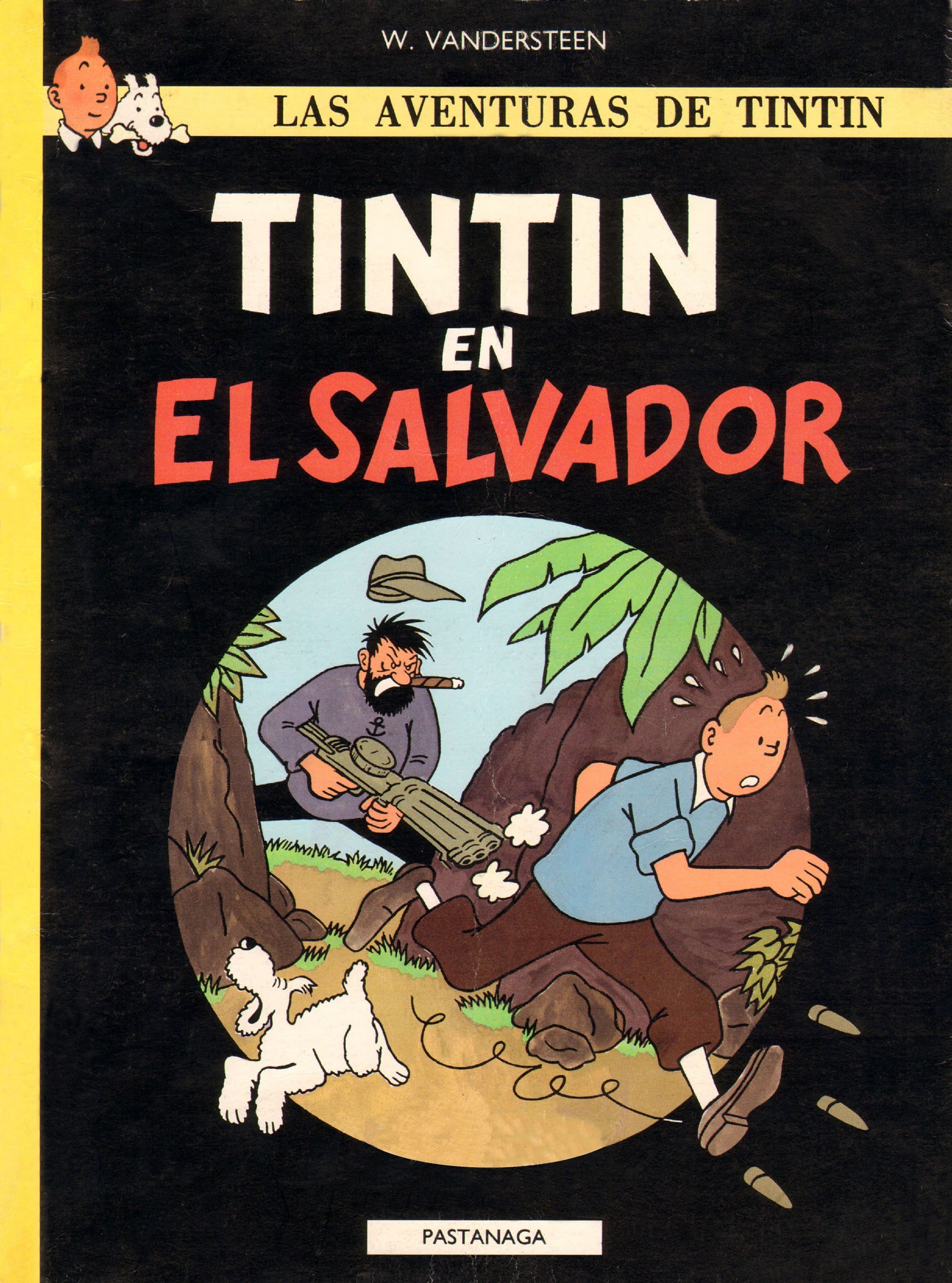 Portada ampliada de TINTIN EN EL SALVADOR