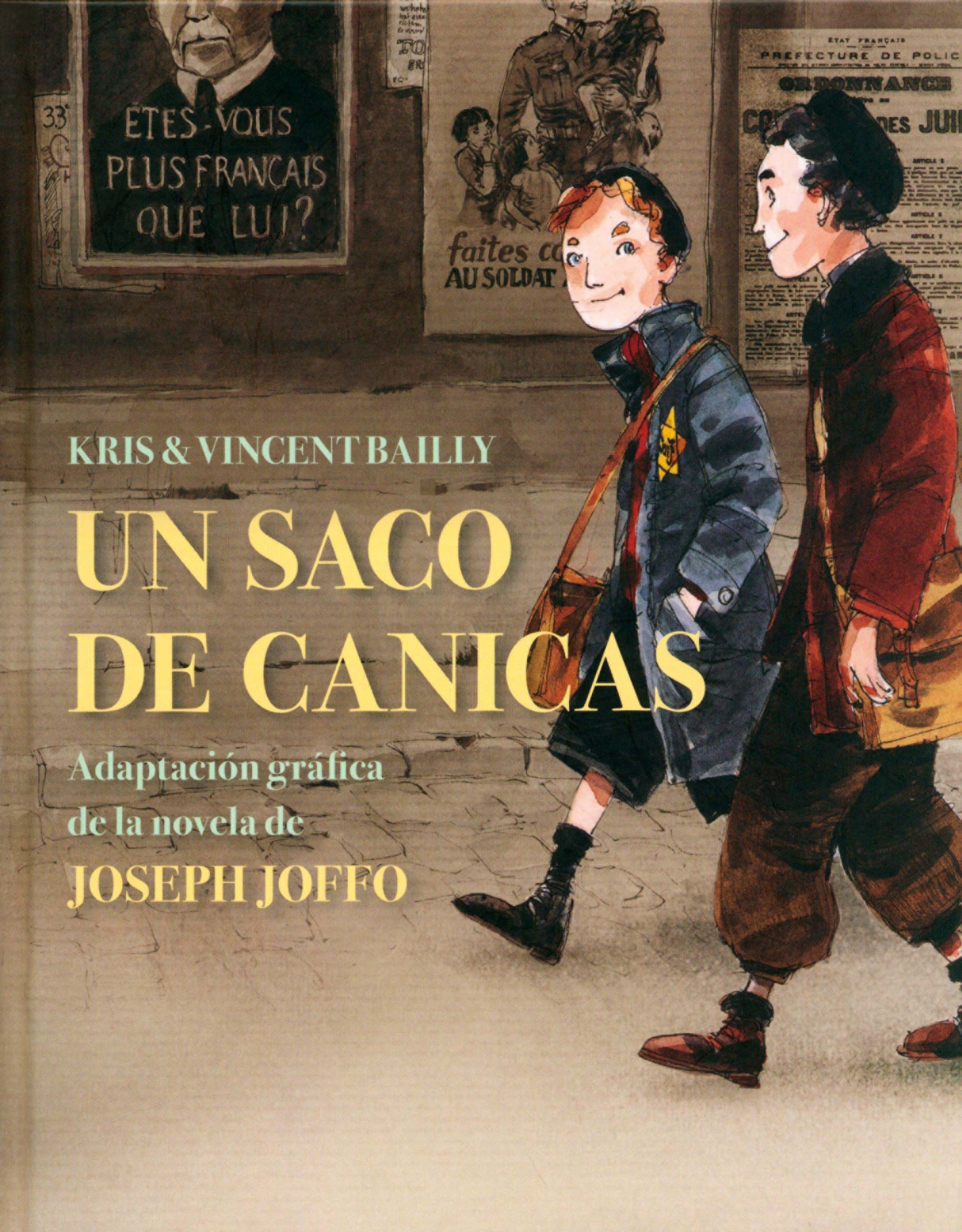 Portada ampliada de UN SACO DE CANICAS