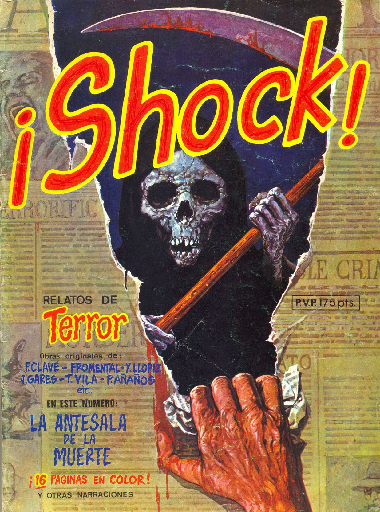 Portada ampliada de ¡Shock!