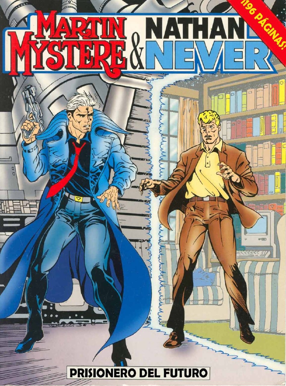 Portada ampliada de Martin Mystere & Nathan Never