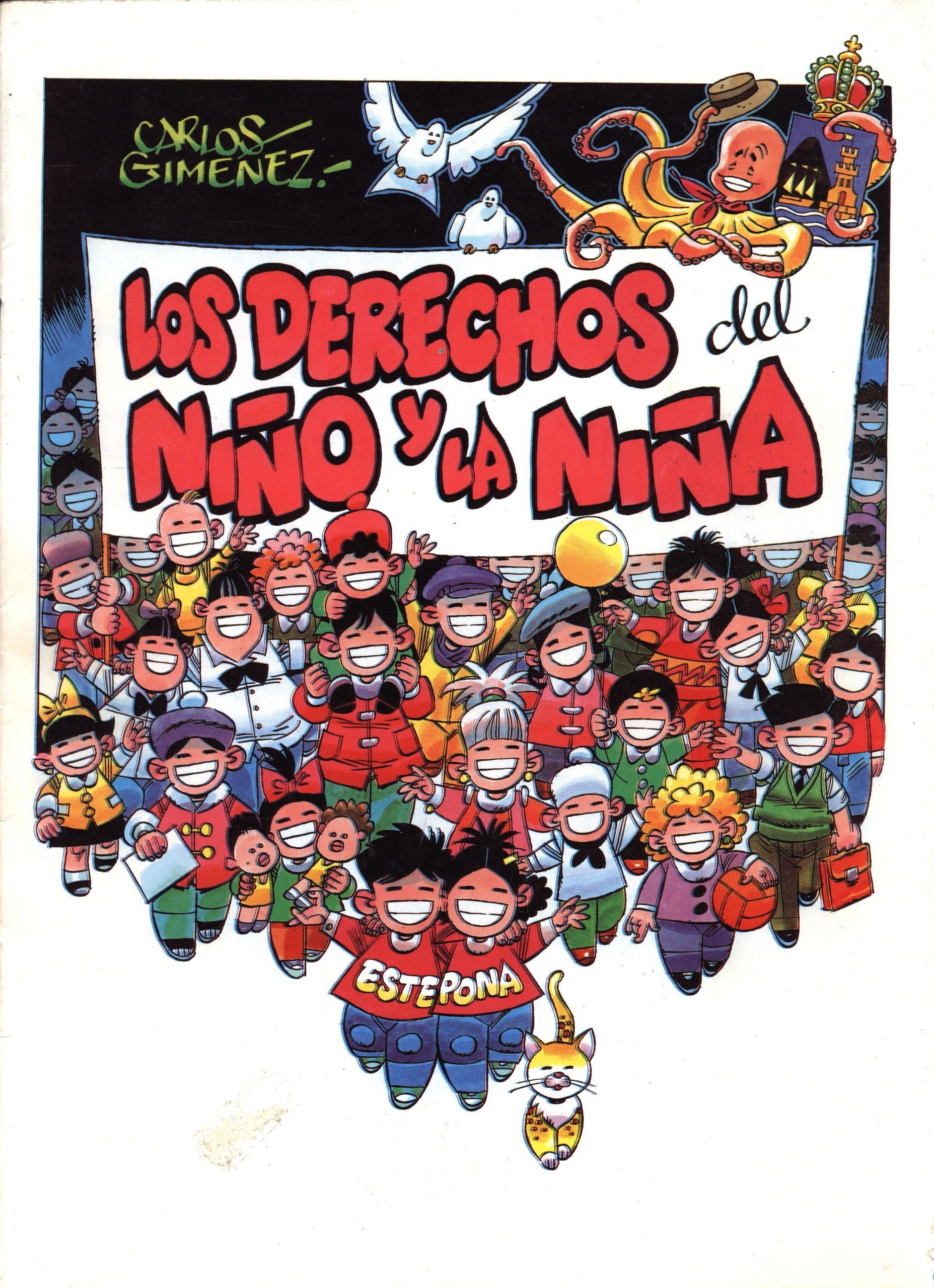 Portada ampliada de LOS DERECHOS del NIÑO y LA NIÑA