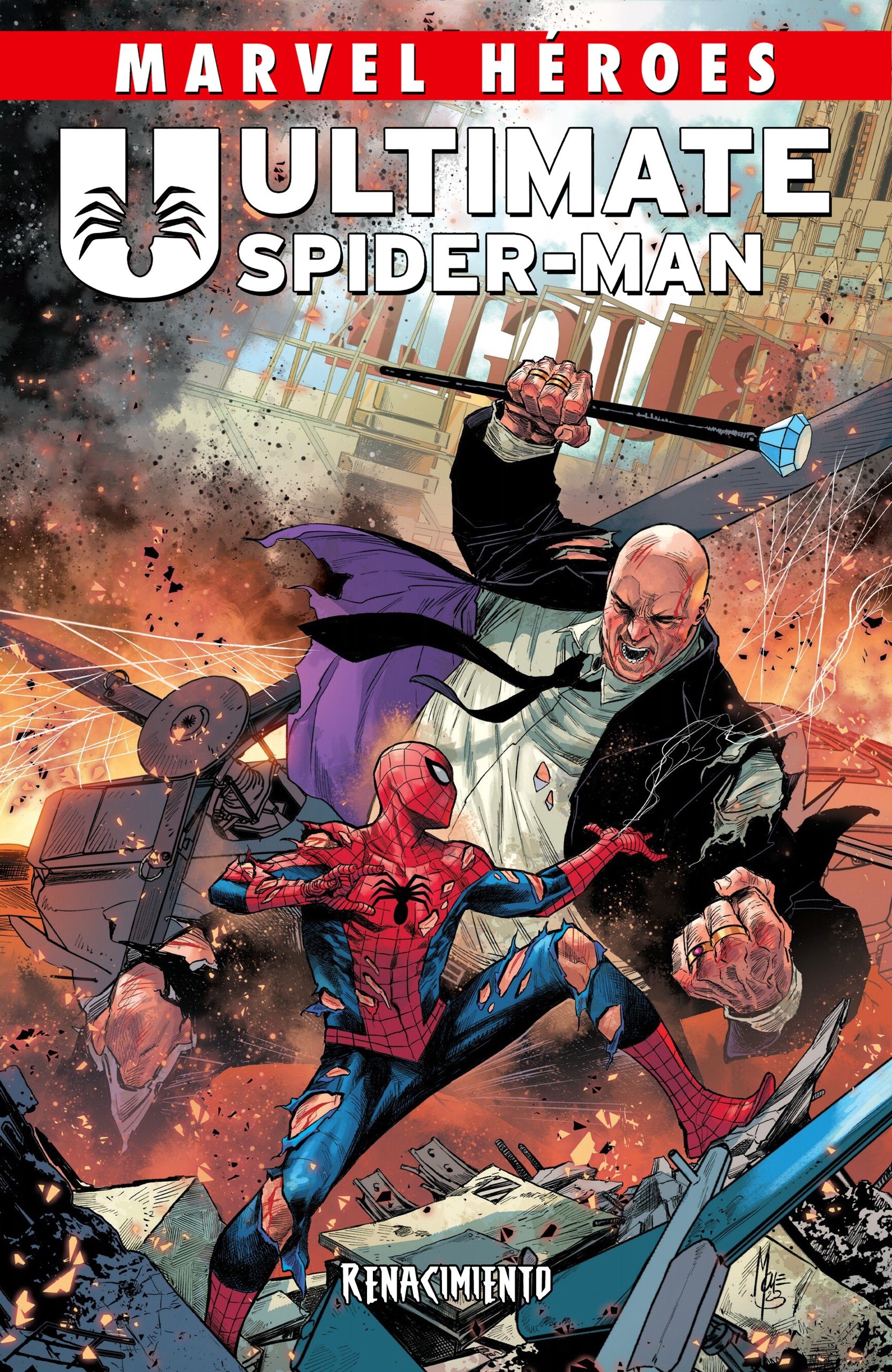 Portada ampliada de ULTIMATE SPIDER-MAN