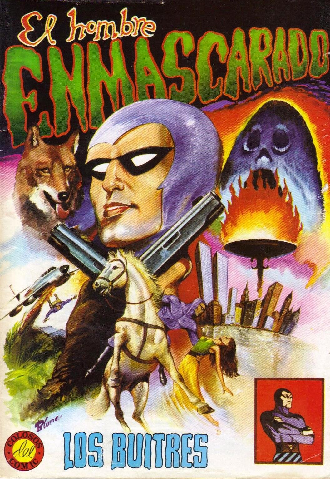 Portada ampliada de El hombre ENMASCARADO