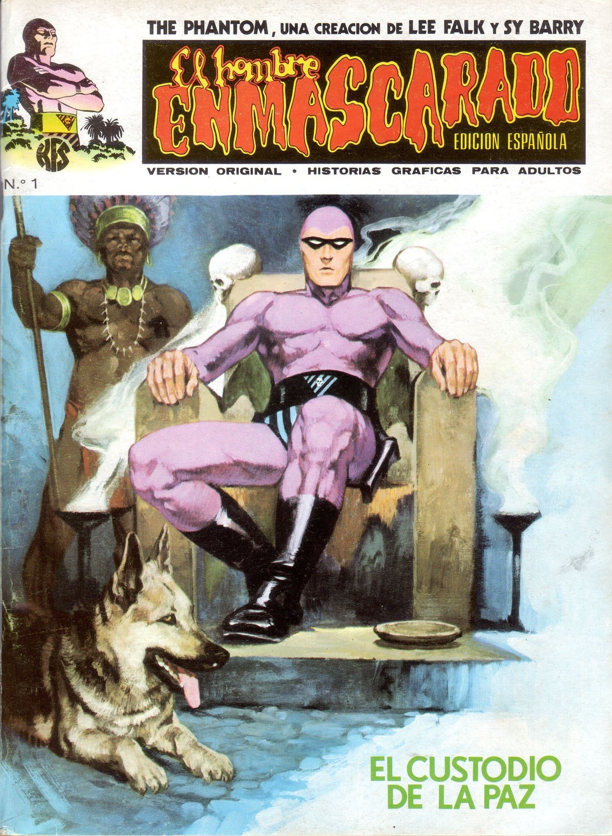 Portada ampliada de El hombre Enmascarado