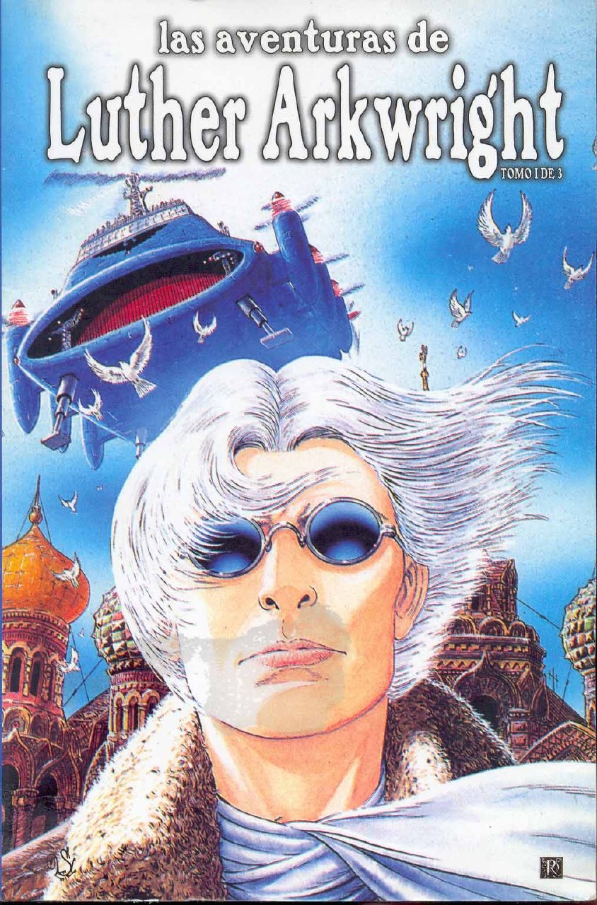 Portada ampliada de las aventuras de Luther Arkwright