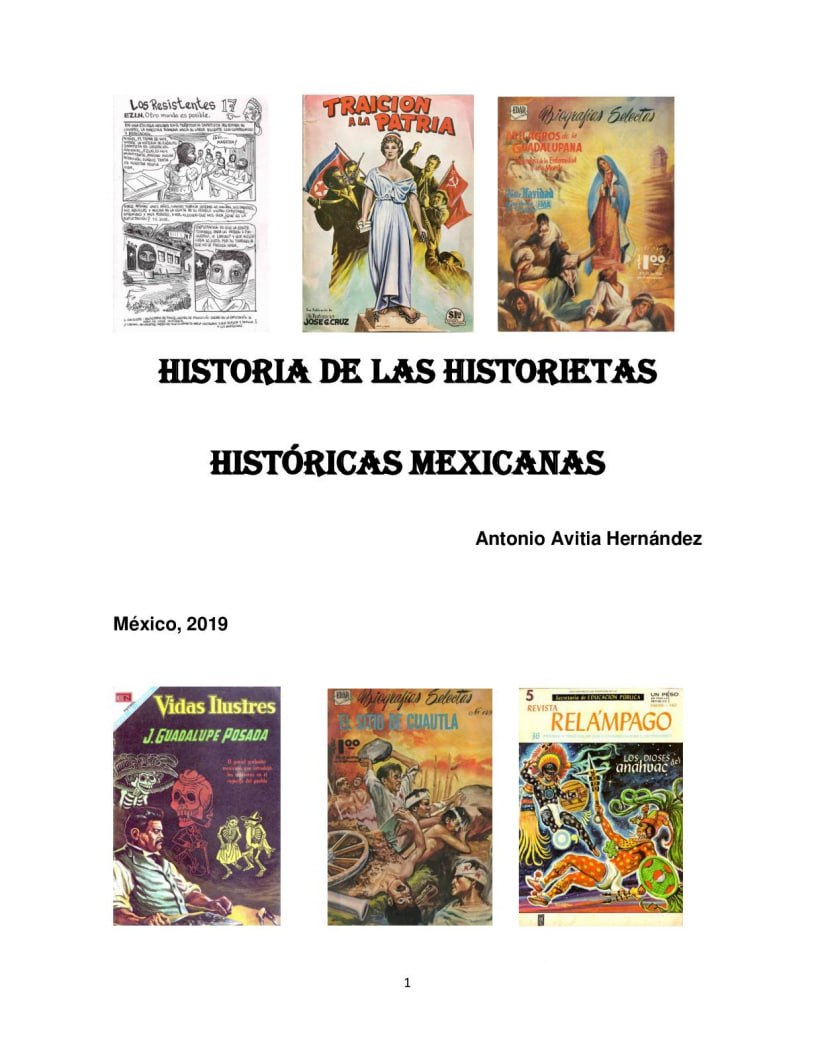 Portada ampliada de HISTORIA DE LAS HISTORIETAS HISTÓRICAS MEXICANAS