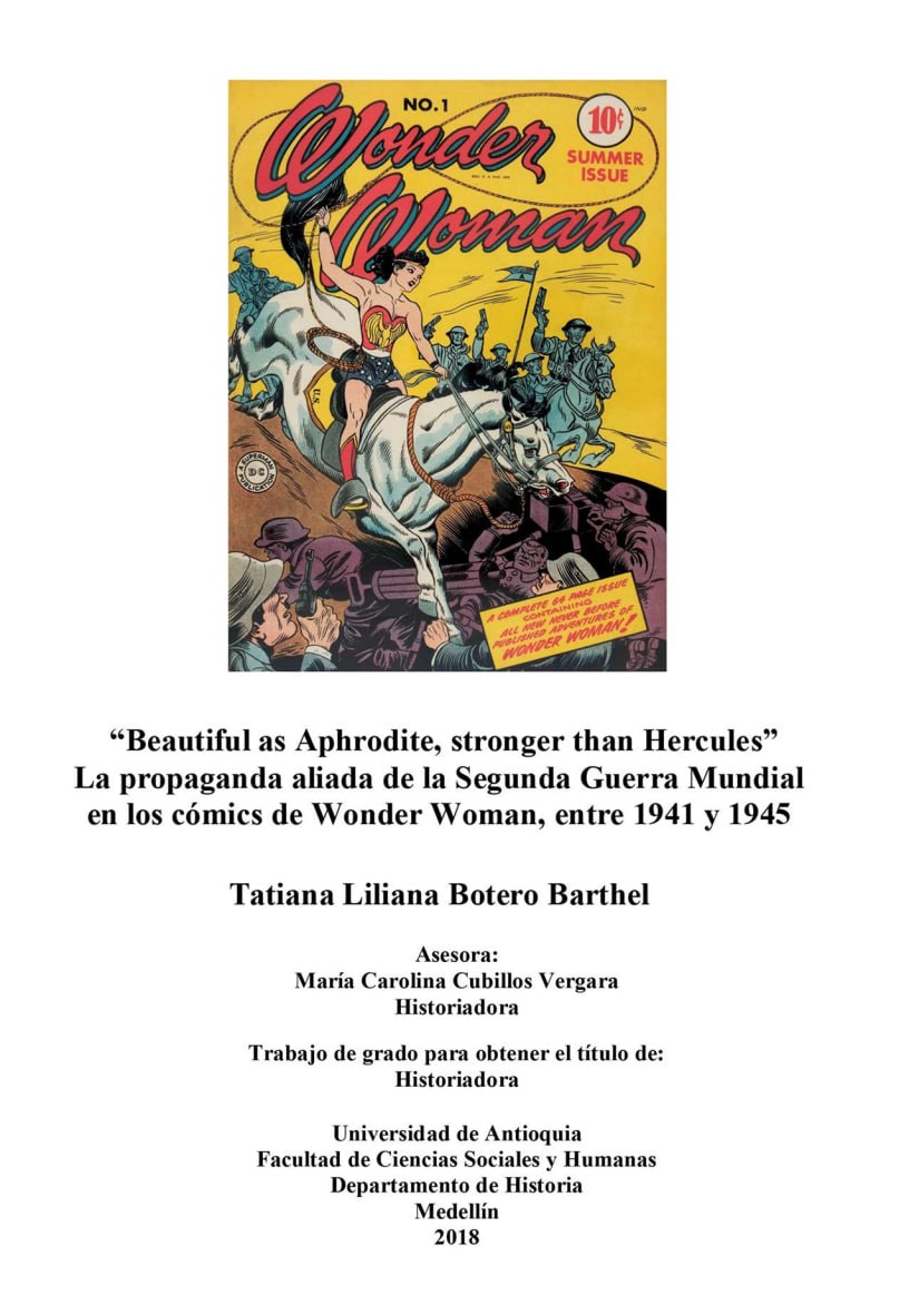 Portada ampliada de Wonder Woman
