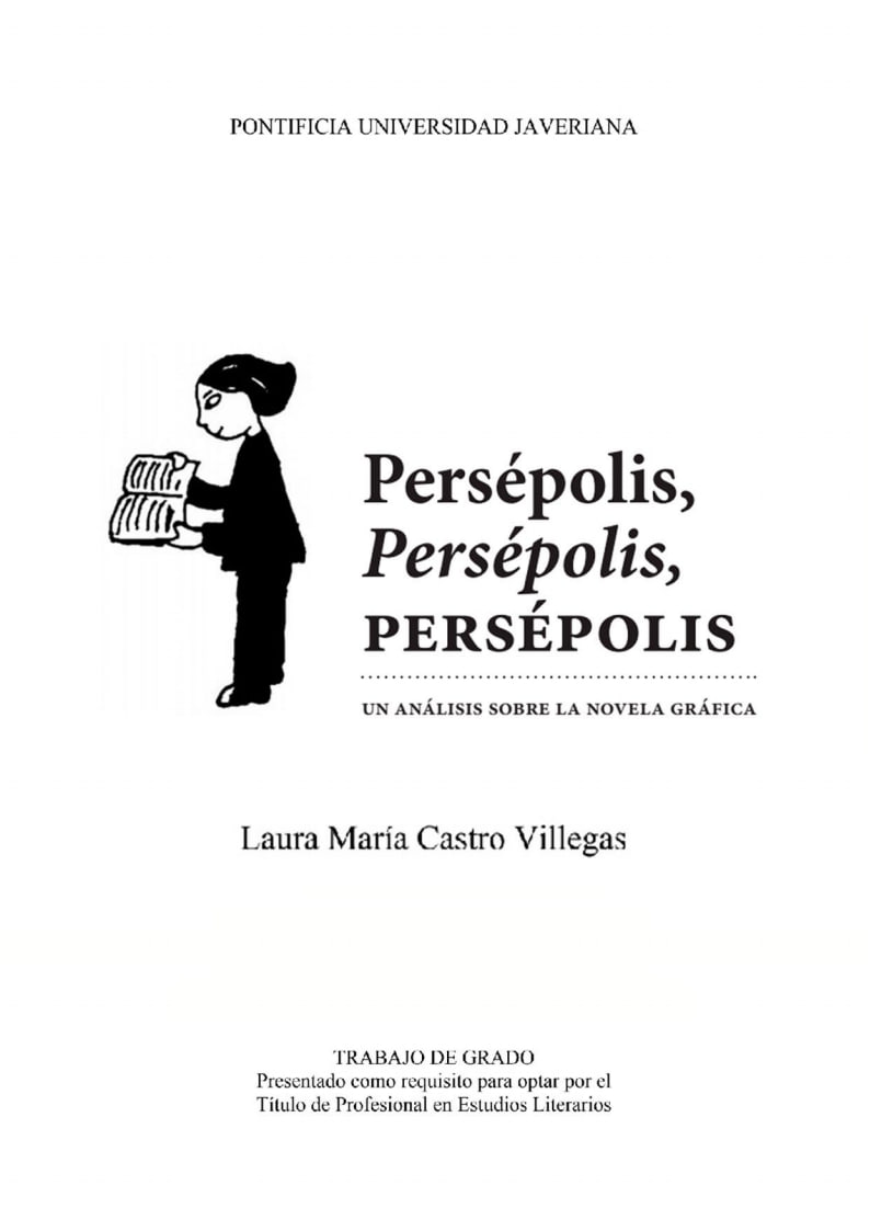 Portada ampliada de Persépolis, Persépolis, PERSÉPOLIS