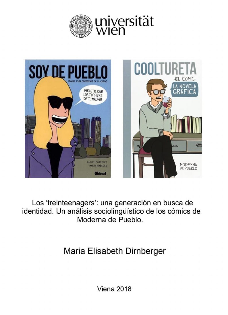 Portada ampliada de Dirnberger - Los ‘treinteenagers’ una generación en busca de identidad. Análisis de Moderna de Pueblo (2018)
