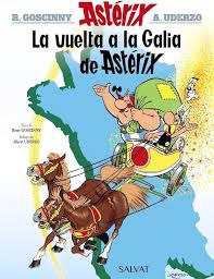 Portada ampliada de La vuelta a la Galia de Asterix