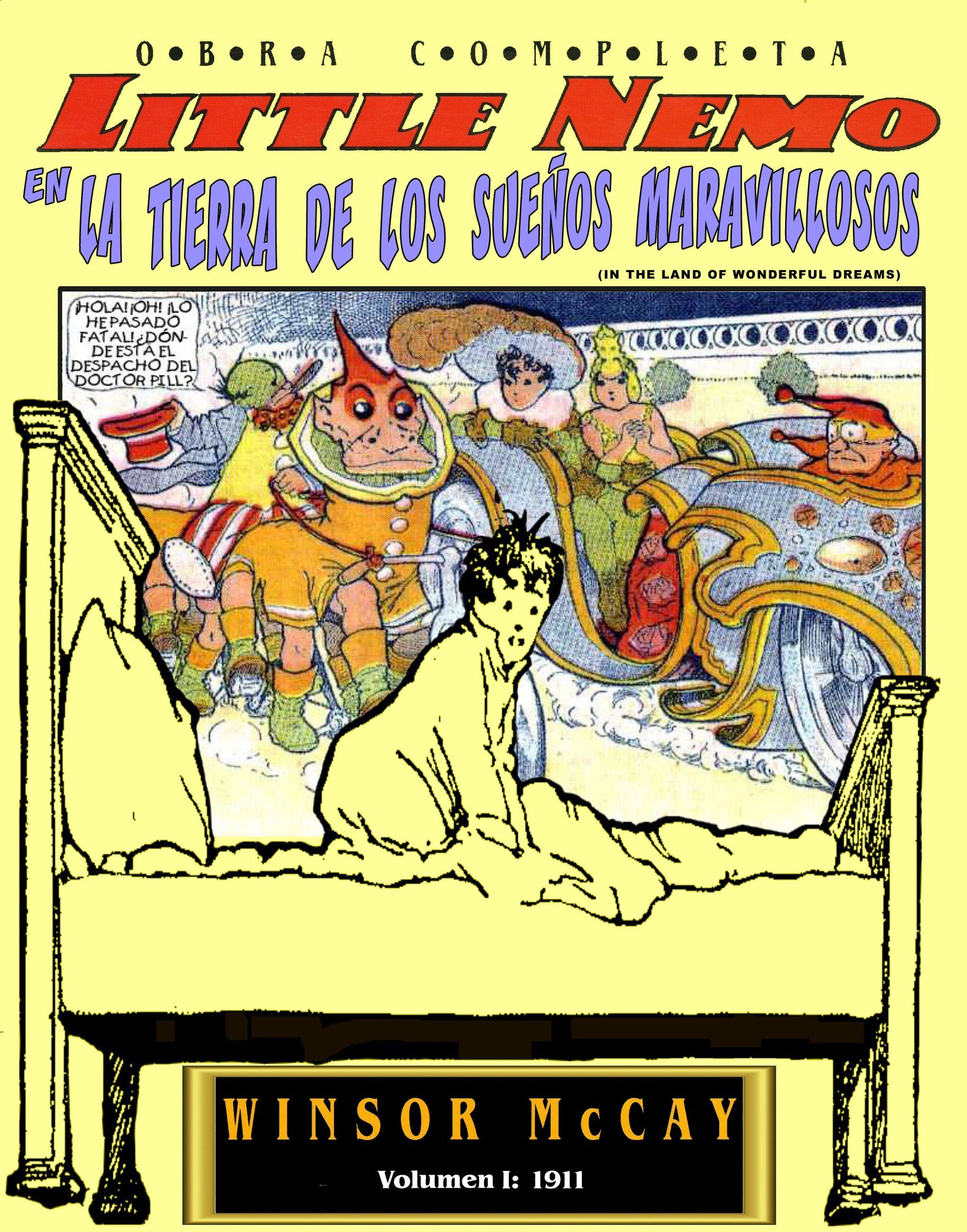 Portada ampliada de LITTLE NEMO EN LA TIERRA DE LOS SUEÑOS MARAVILLOSOS