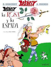 Portada ampliada de Asterix la rosa y la espada