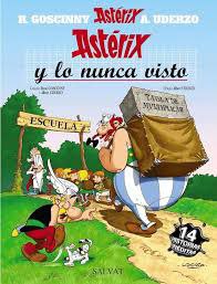 Portada ampliada de Astérix y lo nunca visto