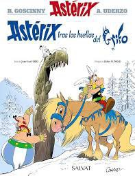 Portada ampliada de Astérix tras las huellas del Grifo