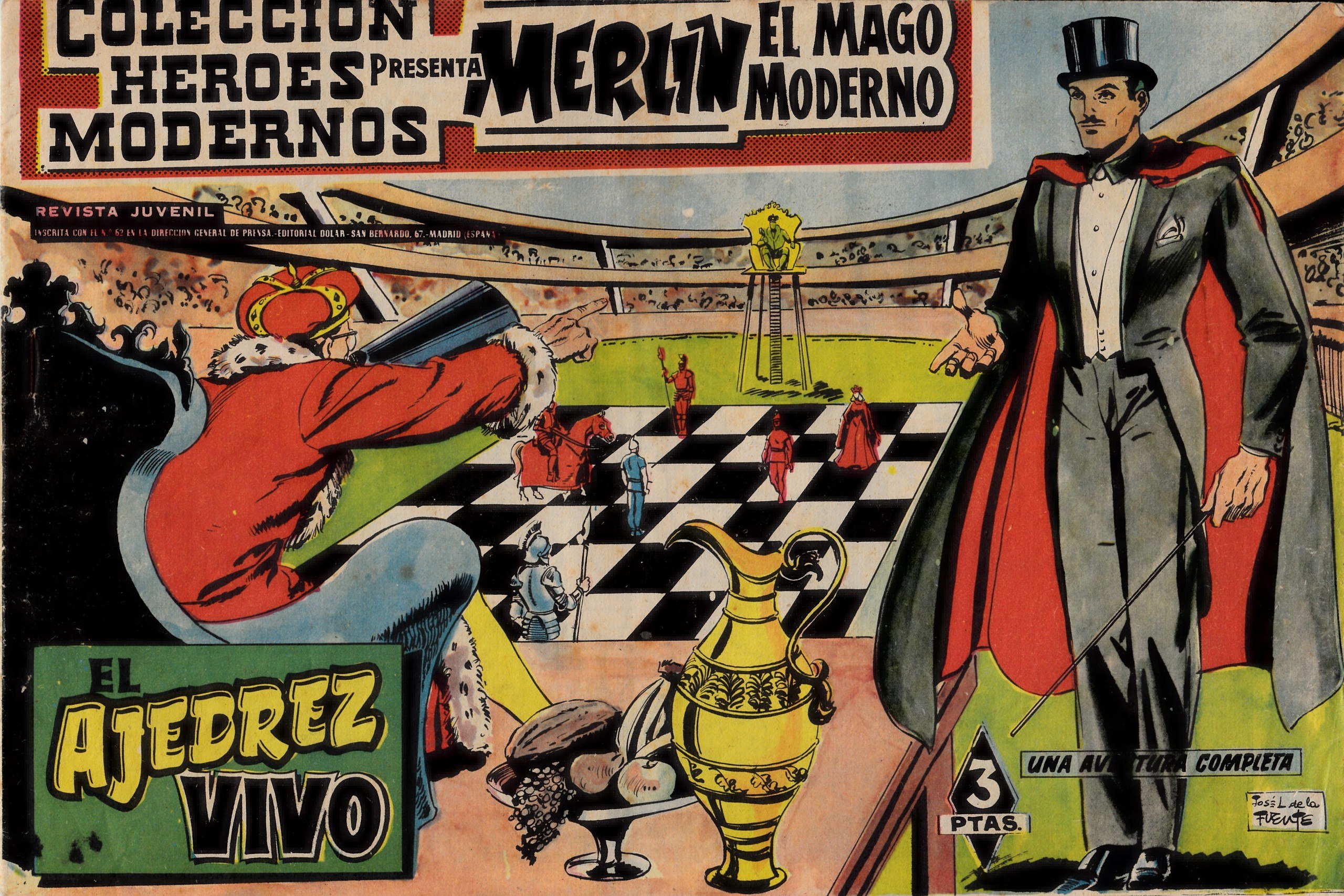 Portada ampliada de EL AJEDREZ VIVO