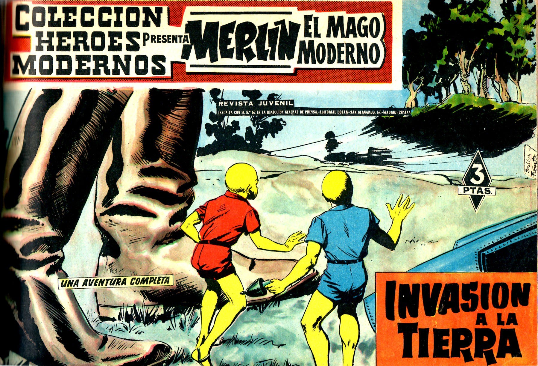 Portada ampliada de Colección Héroes Modernos presenta a Merlín El Mago Moderno