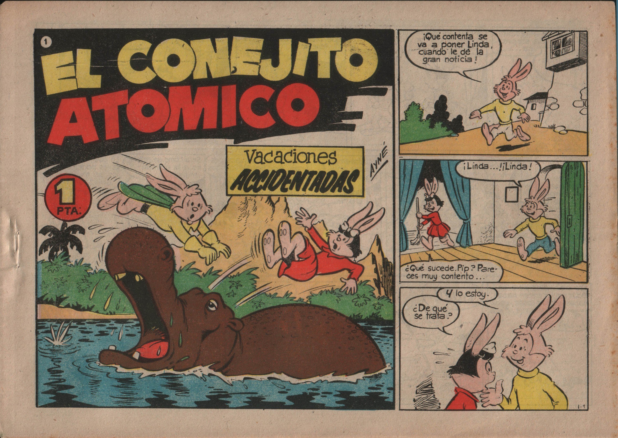 Portada ampliada de EL CONEJITO ATOMICO