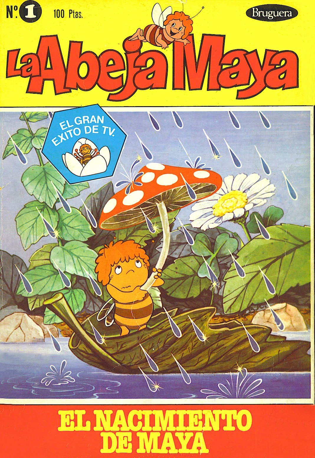 Portada ampliada de La Abeja Maya