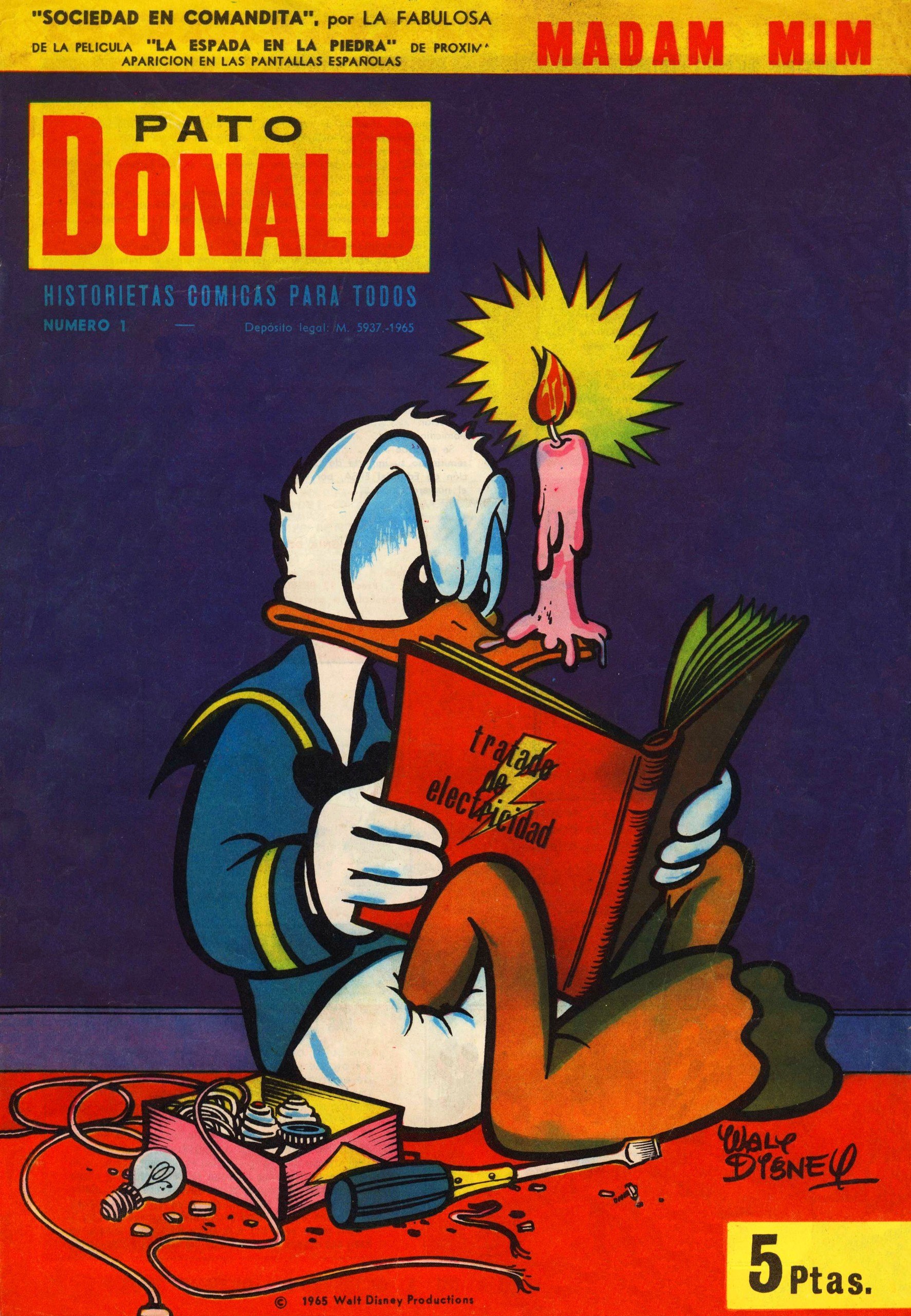 Portada ampliada de Pato Donald