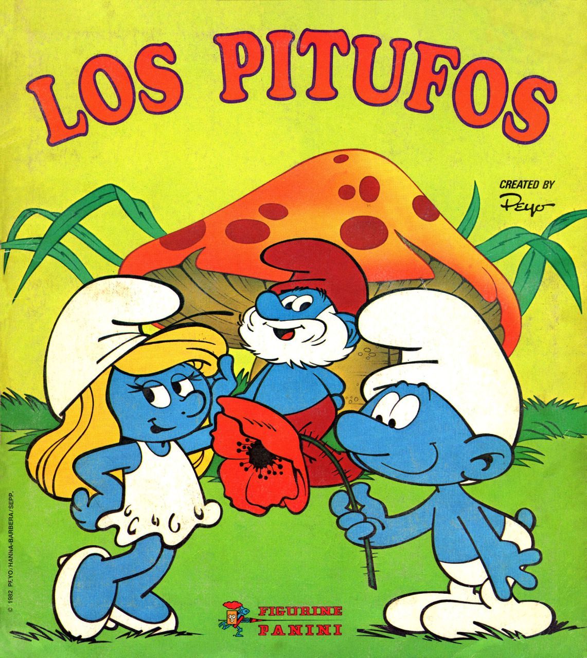 Portada ampliada de LOS PITUFOS